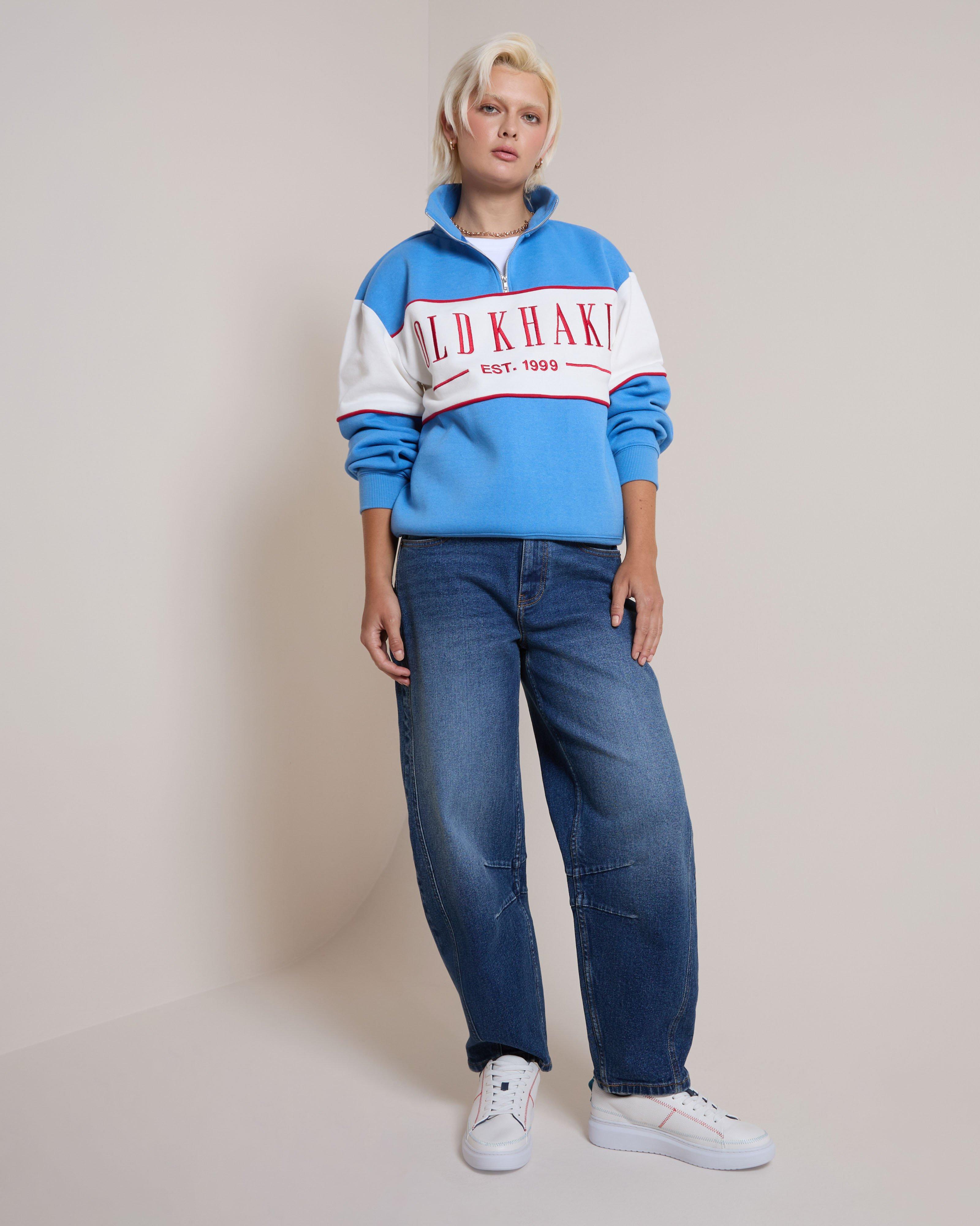 Women's Mandy 1/4 Zip Sweat Top | Old Khaki