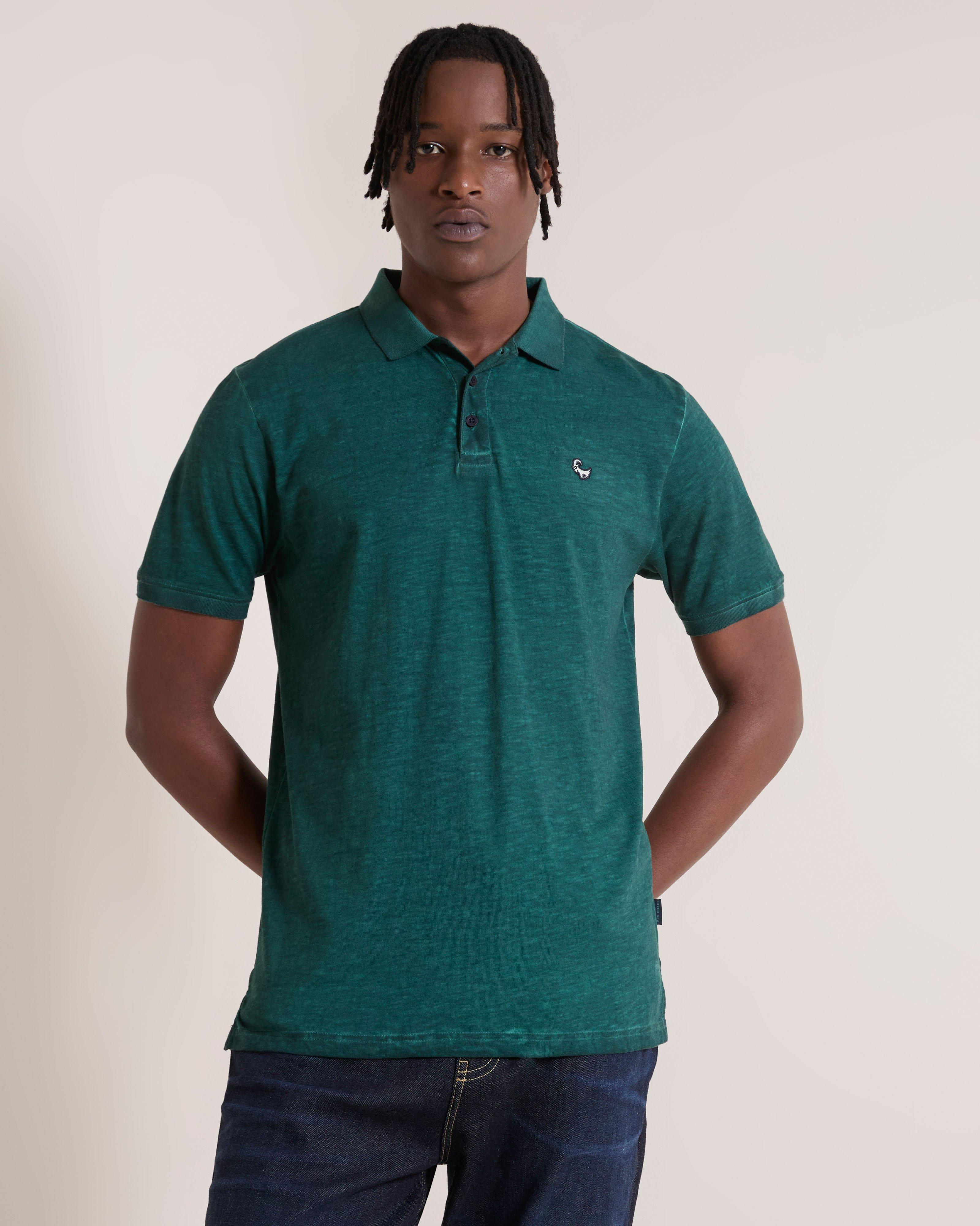 Old Khaki Men's Winston Pigment Slub Golfer | Cape Union Mart