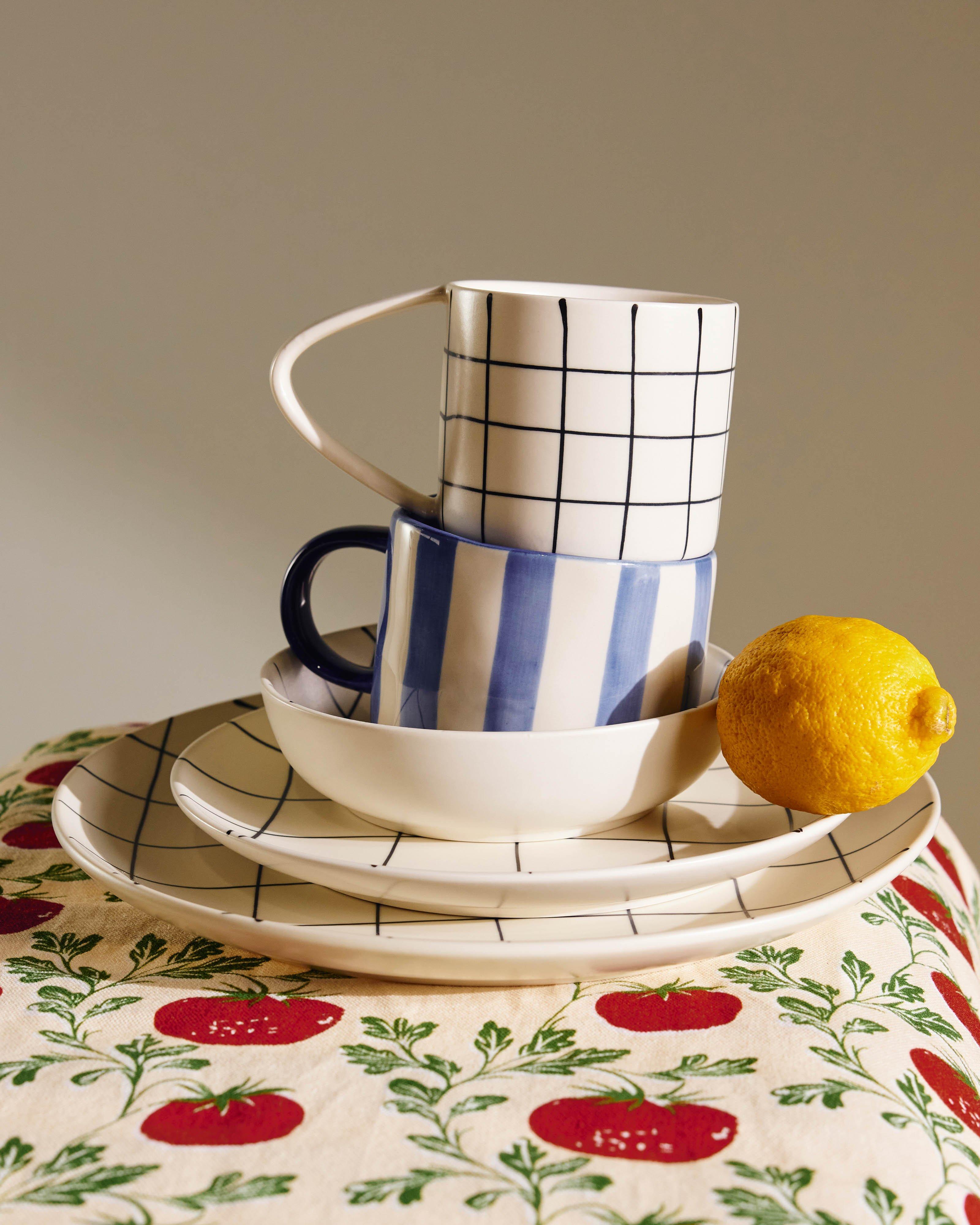  Jute Natural & Stripe Placemat -  Oatmeal