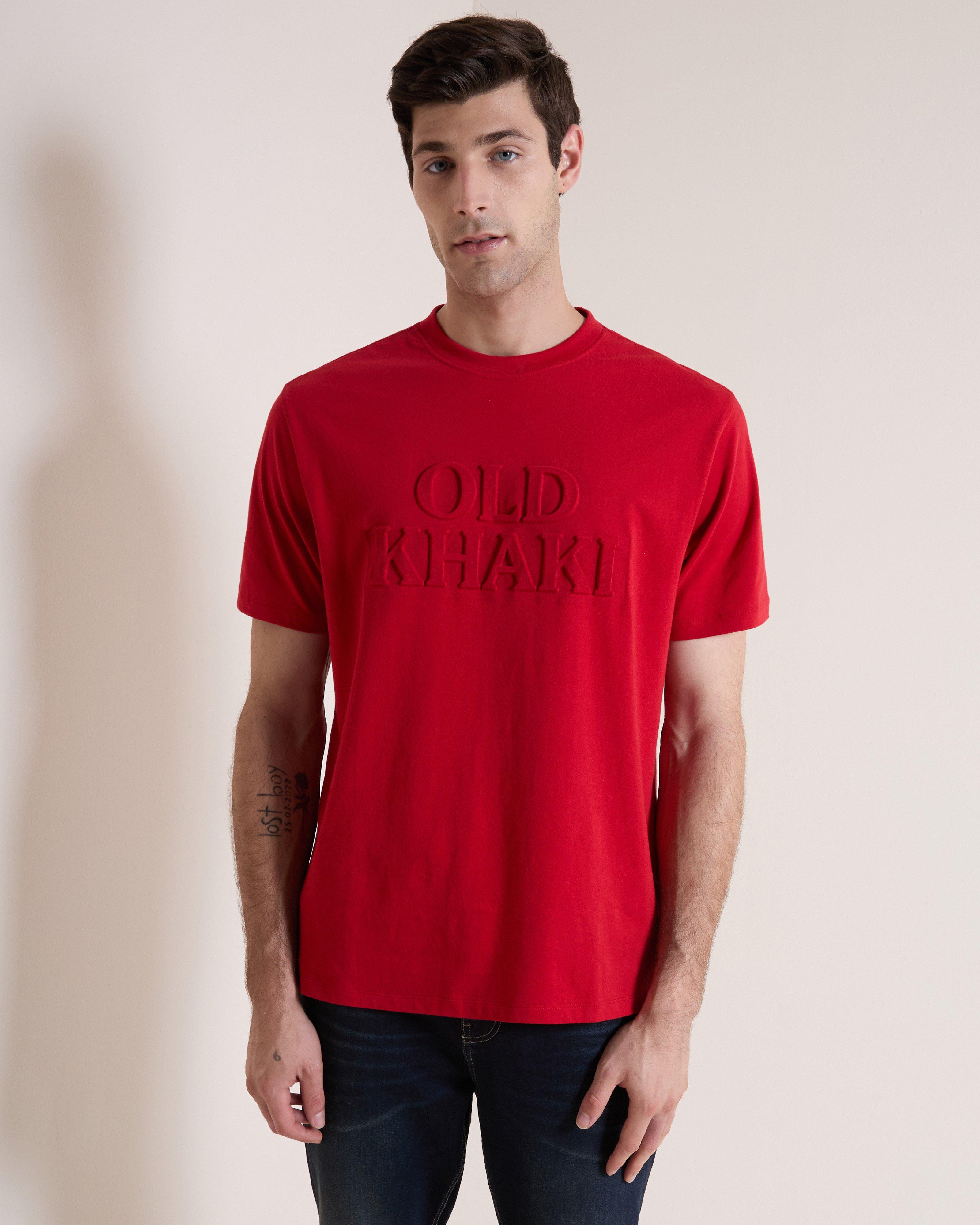 Old Khaki Men's Siya Embossed Pigment Overdye T-Shirt | Cape Union