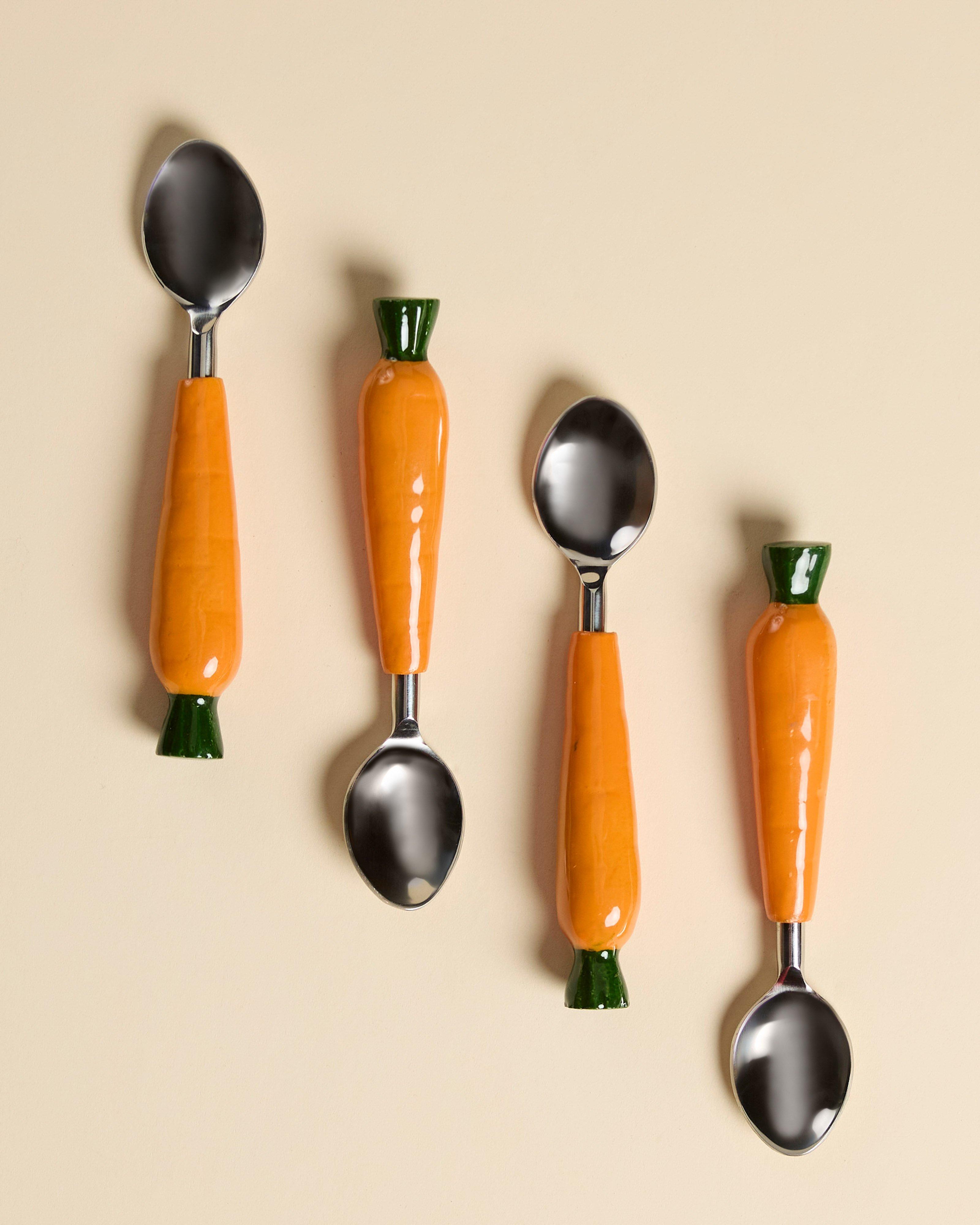  Carrot Cake Teaspoon Set  -  Orange