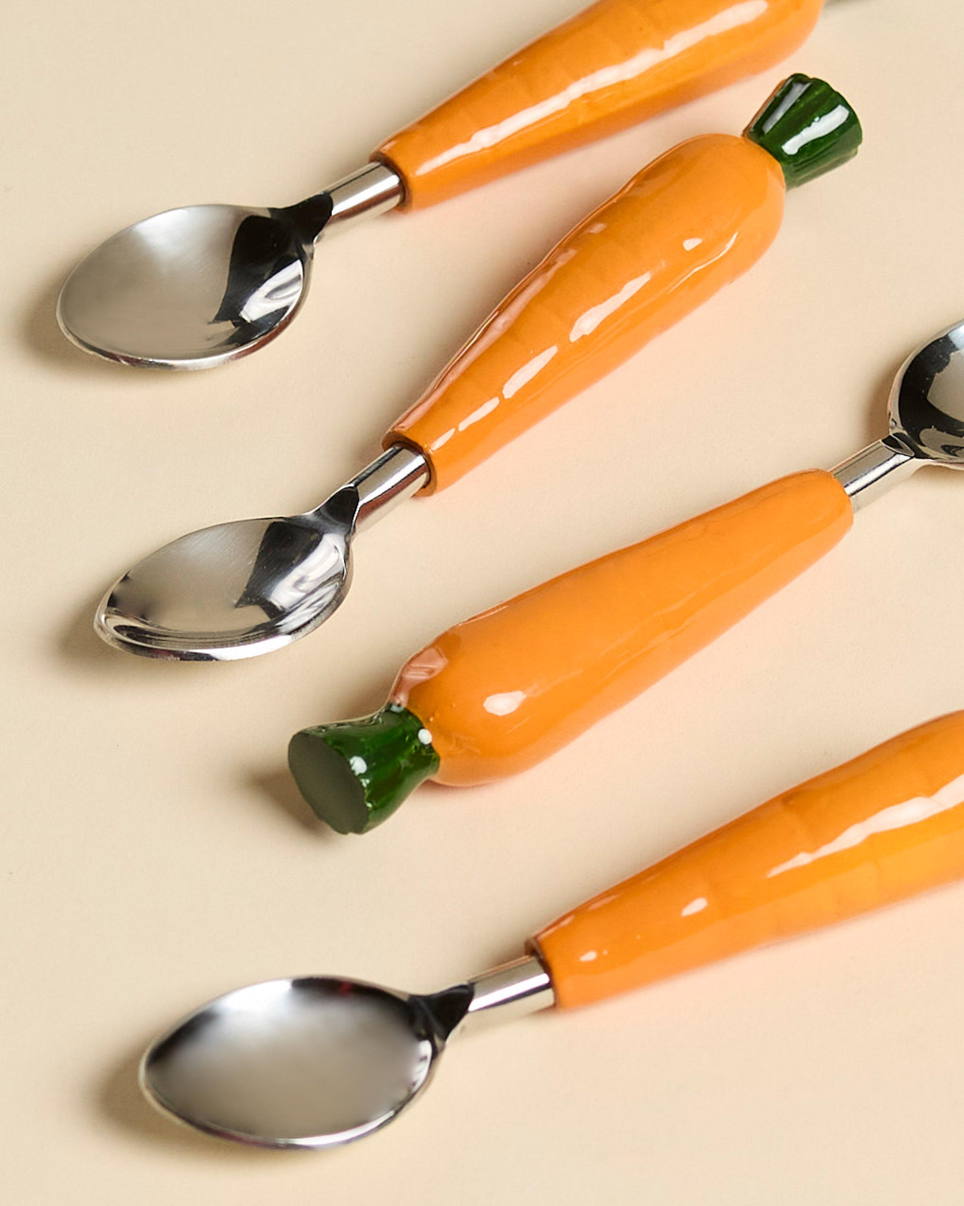  Carrot Cake Teaspoon Set  -  Orange