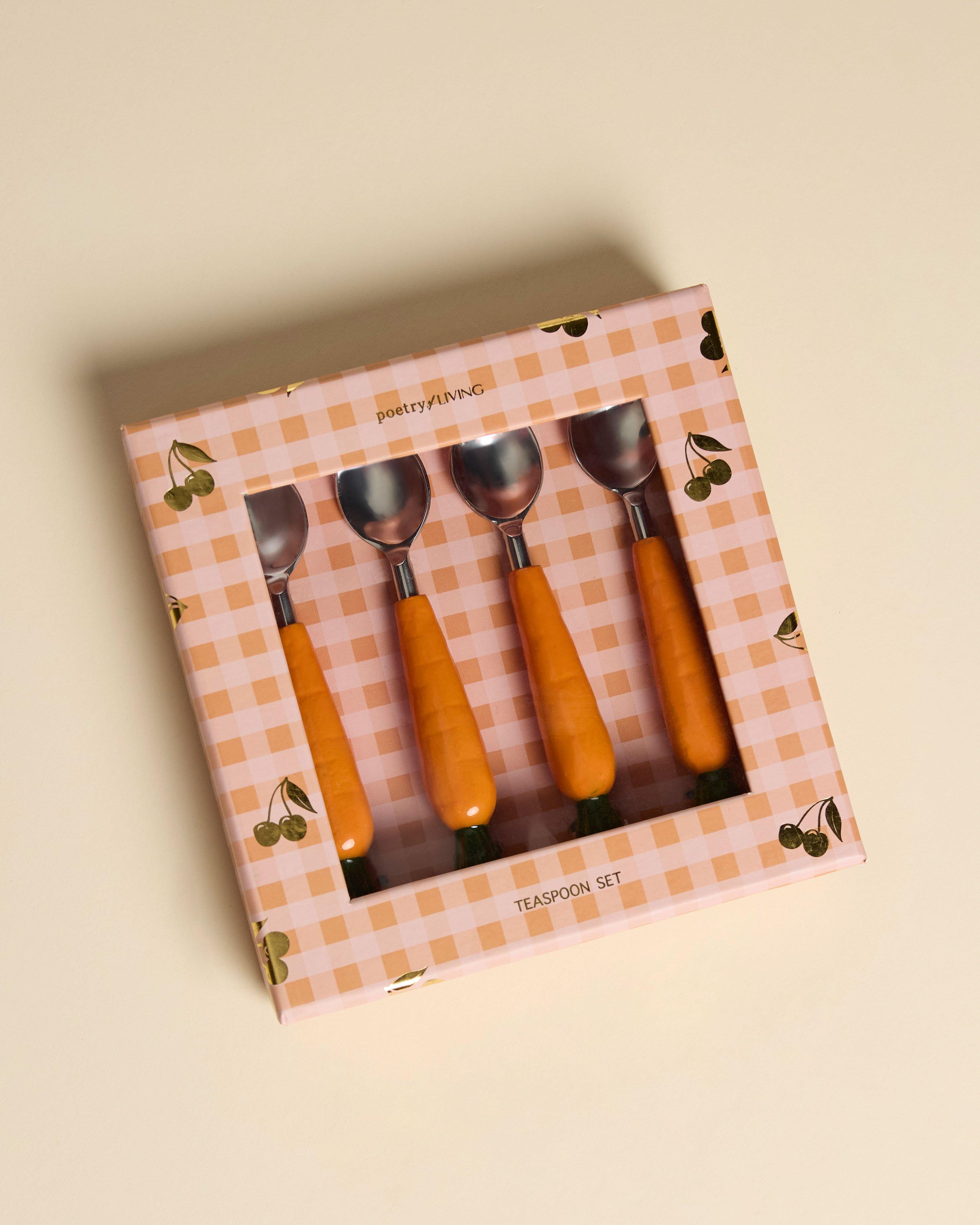  Carrot Cake Teaspoon Set  -  Orange