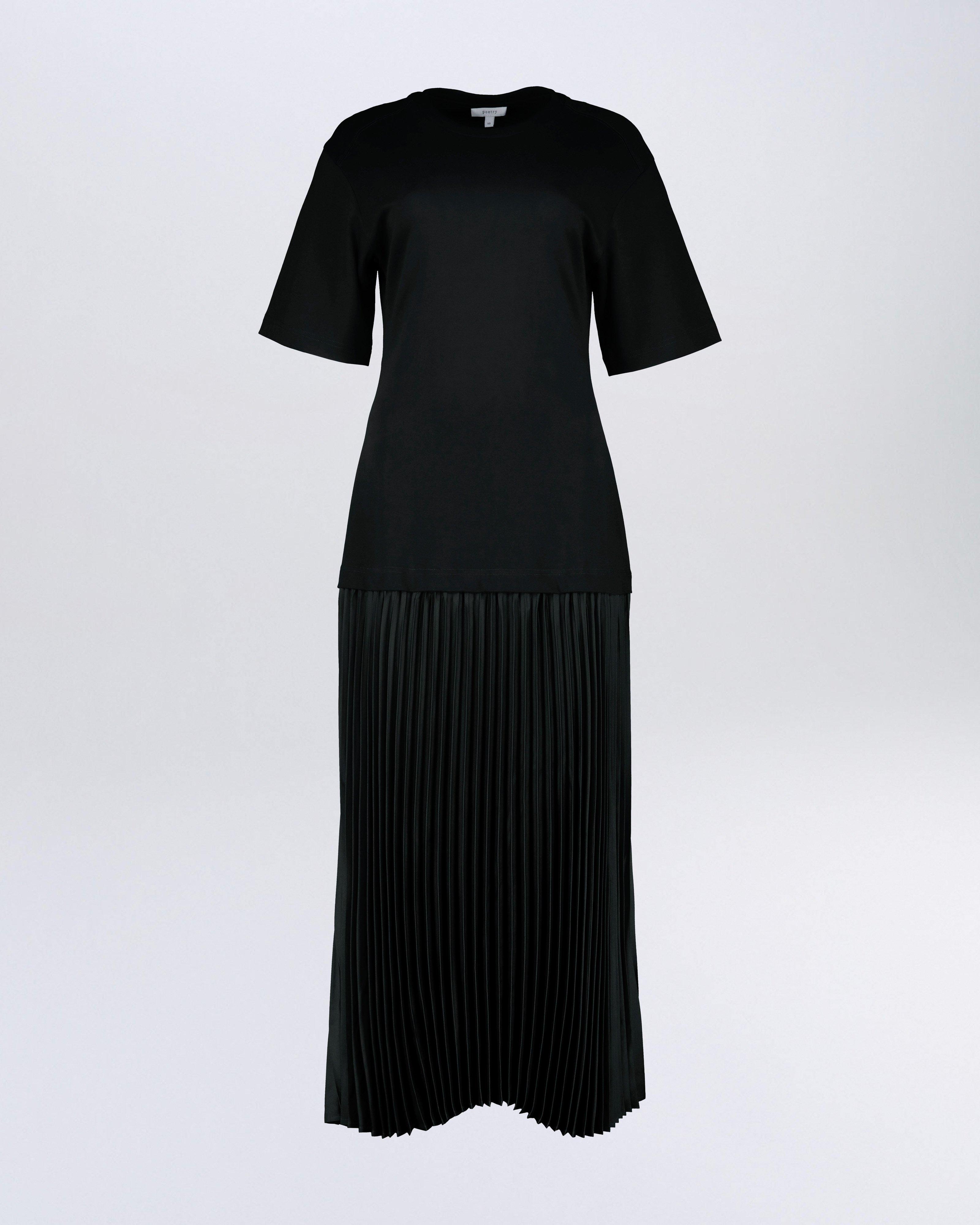 Nico Pleated Mixed Media Dress - Poetry Clothing Store