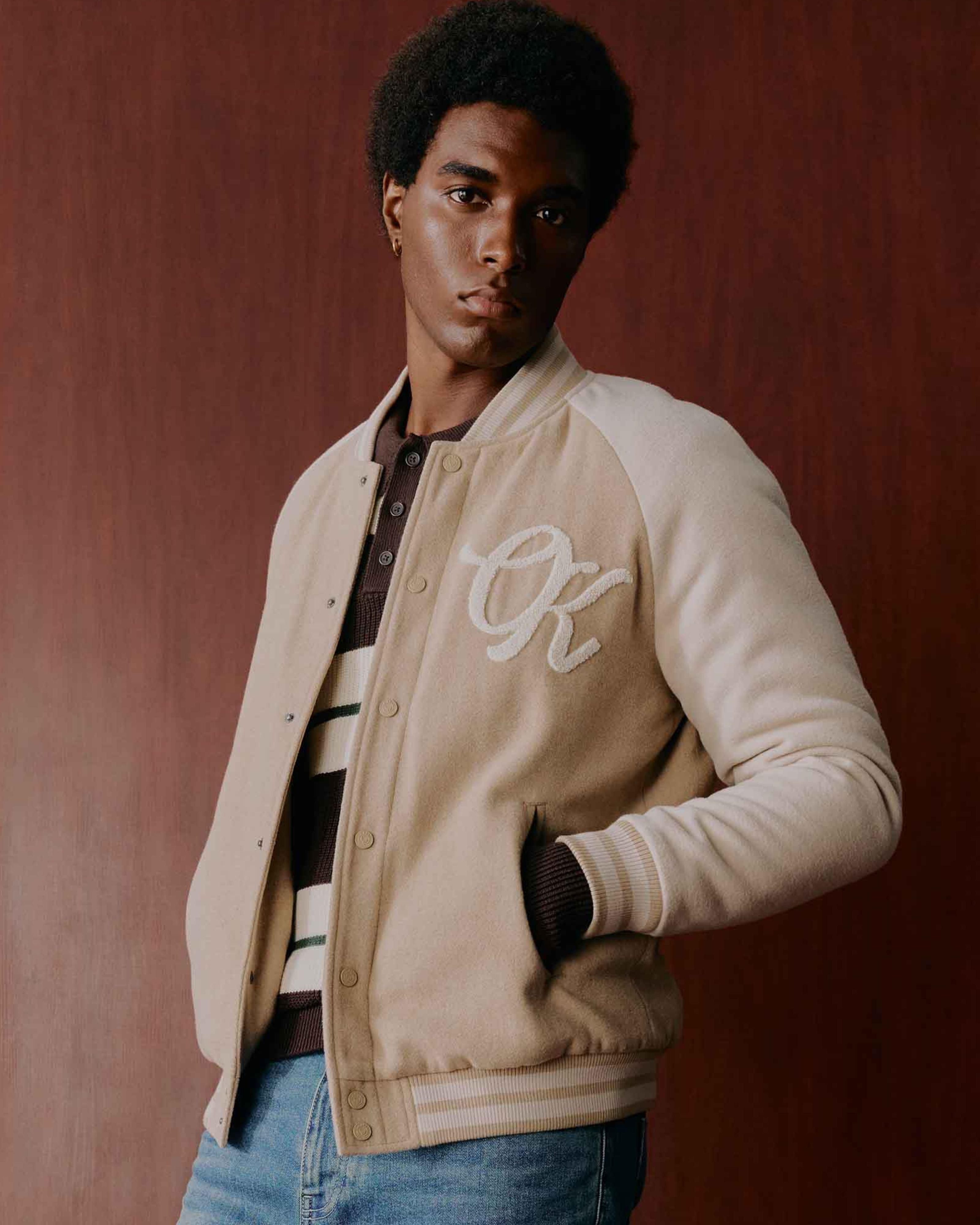 Men&rsquo;s Seth Varsity Bomber Jacket