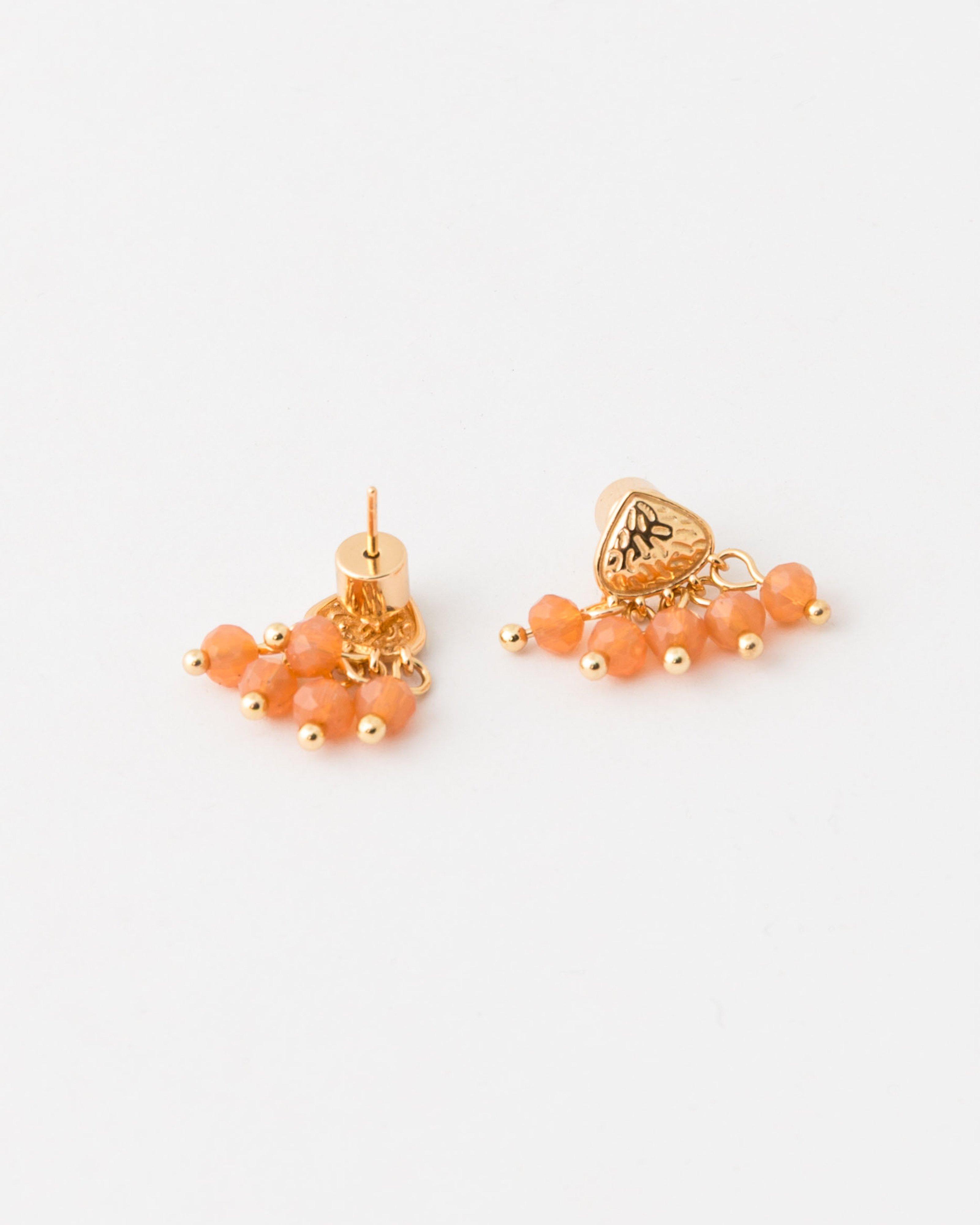  Sterling Silver Gold-Plated Stud Earrings -  Nude
