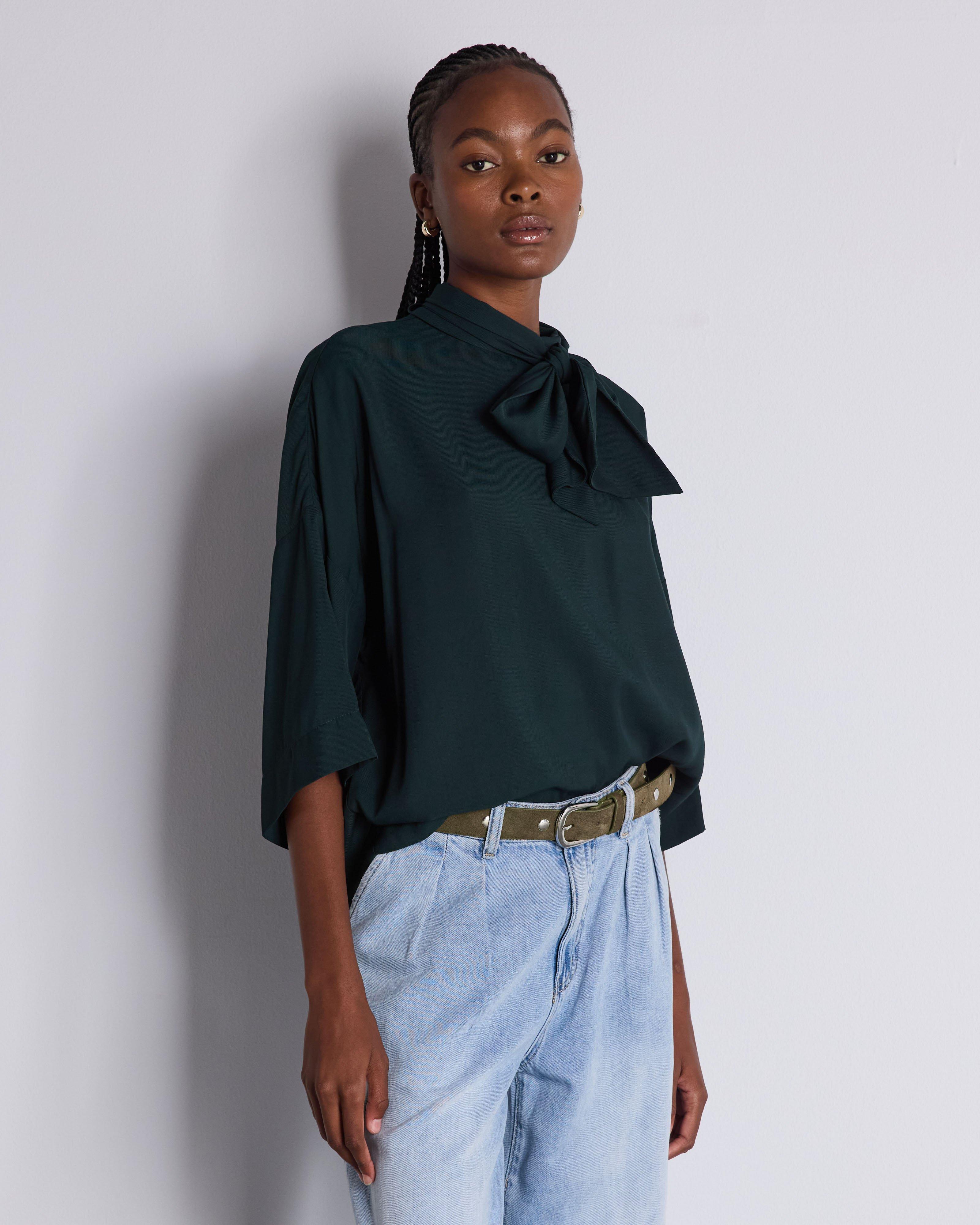 Aleida Kitty-Bow Blouse - Poetry Clothing Store