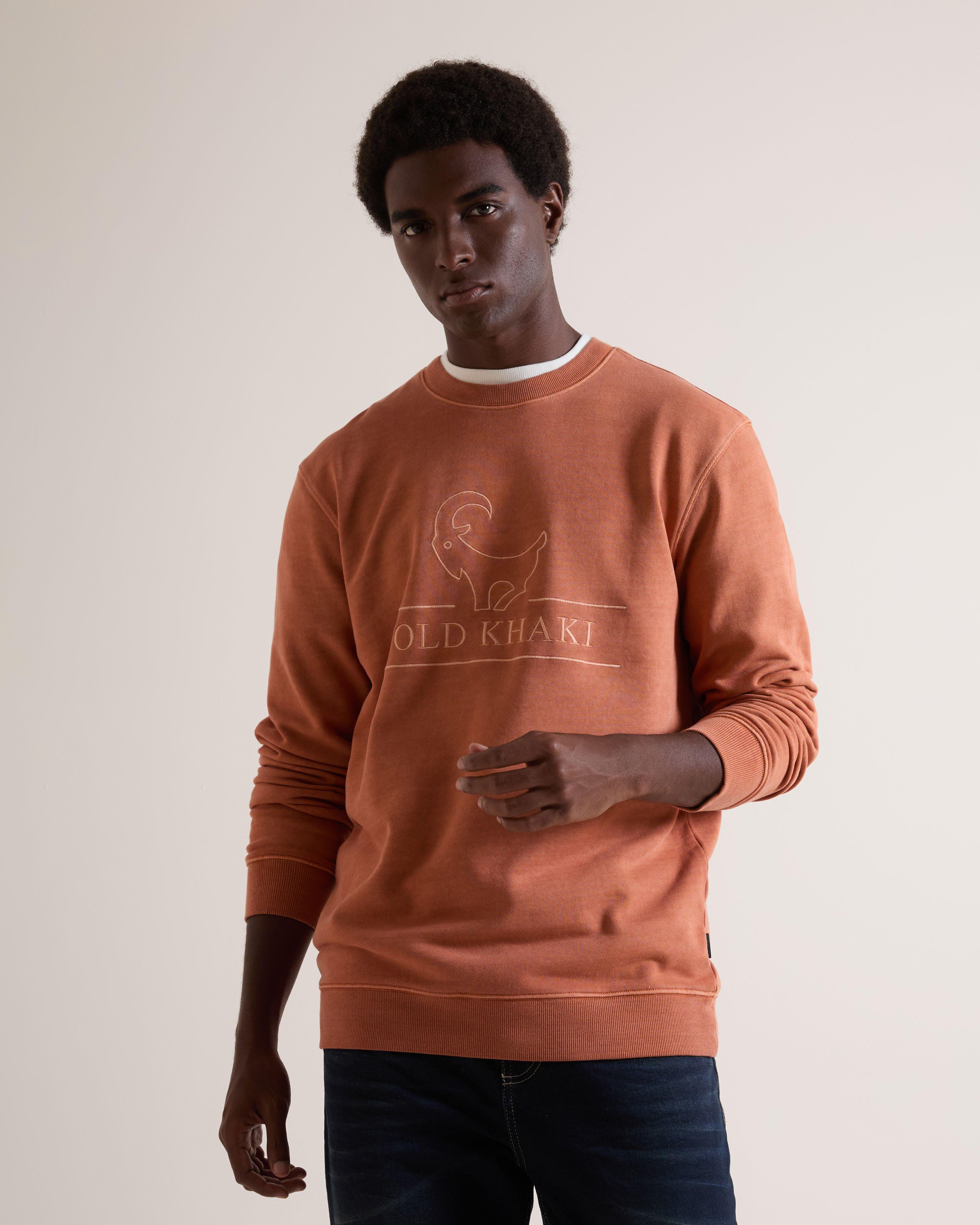 Men's Serge Pigment Sweat Top | Old Khaki