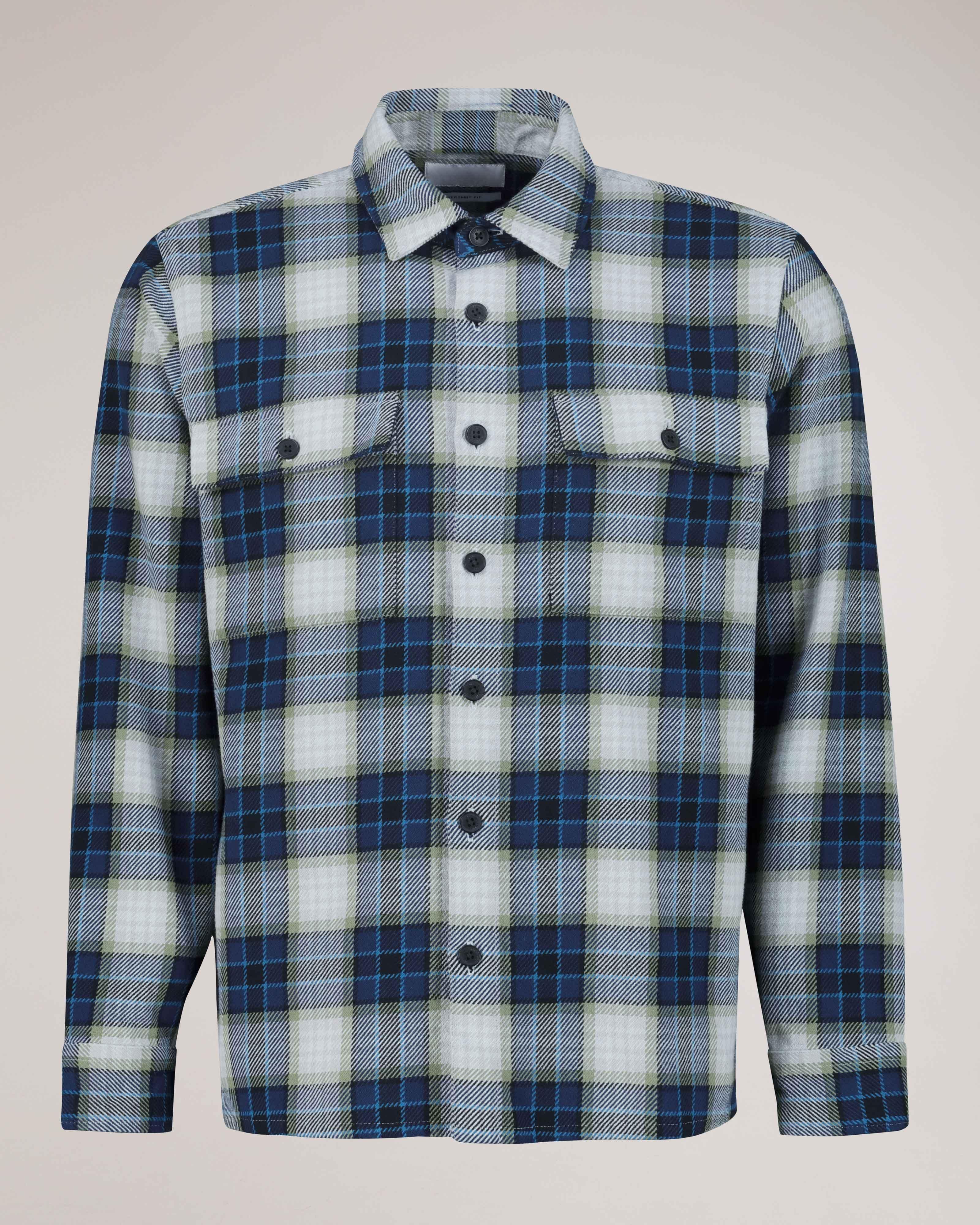 Men's Pete Check Overshirt | Old Khaki