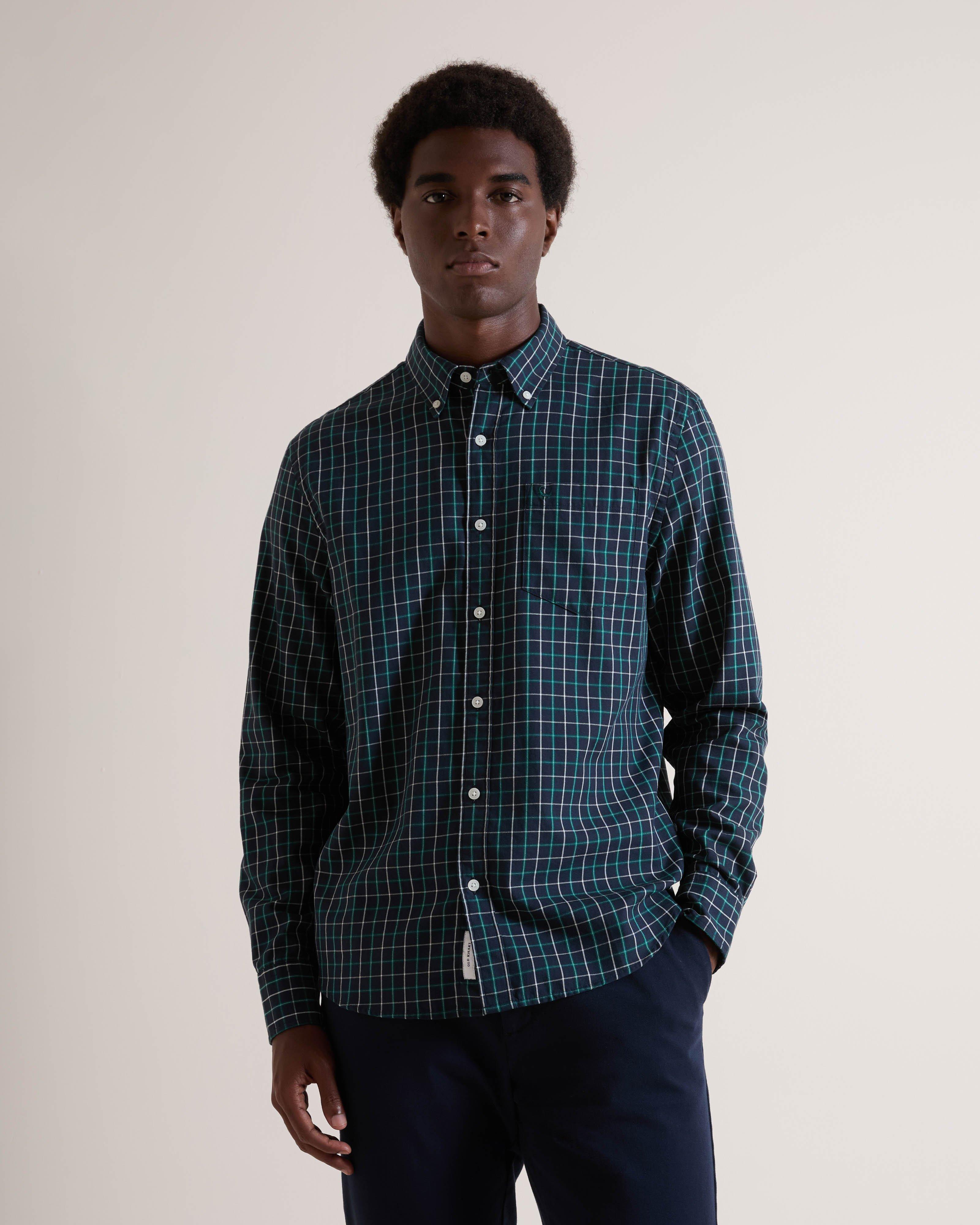 Men's Ron Yarn Dye Check shirt | Old Khaki