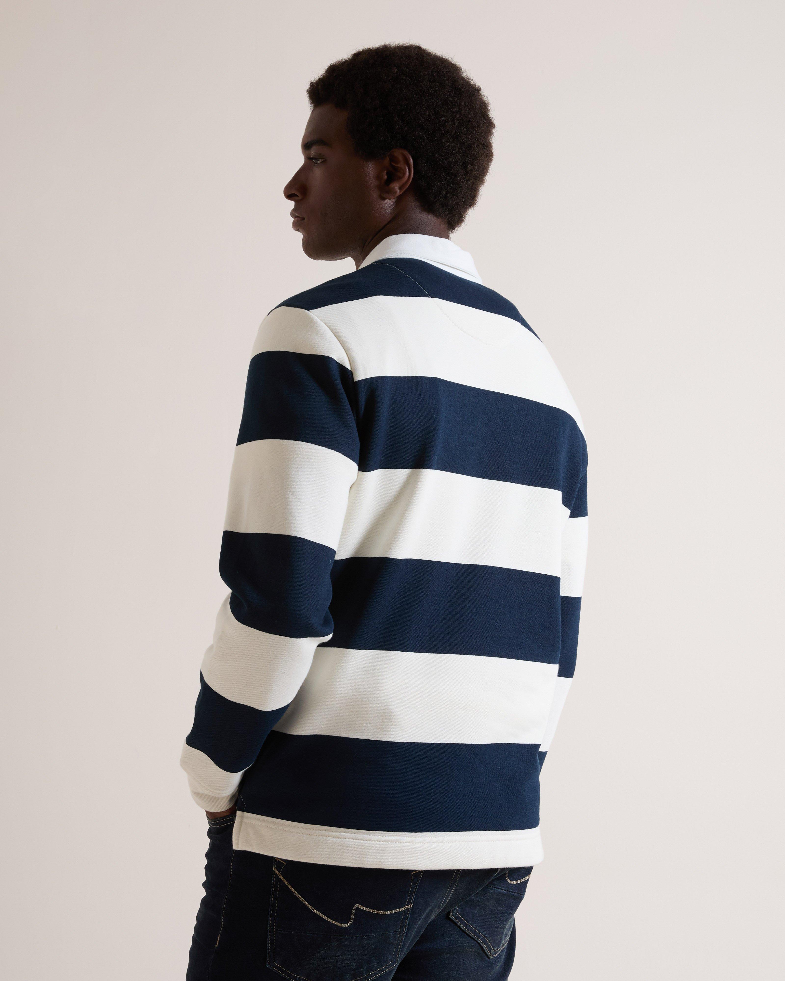Men's Rodney Striped Rugby Top | Old Khaki
