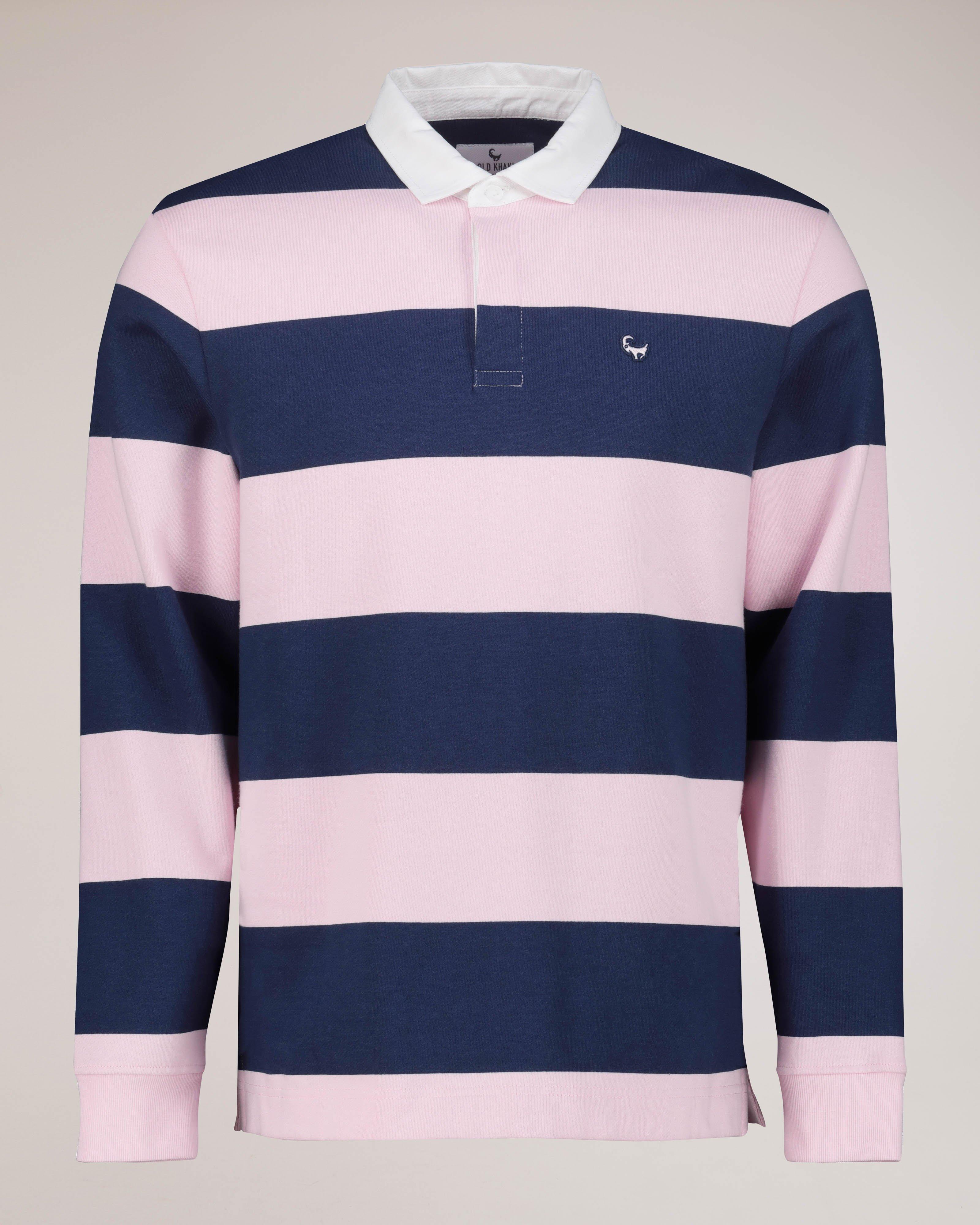 Men's Rodney Striped Rugby Top | Old Khaki