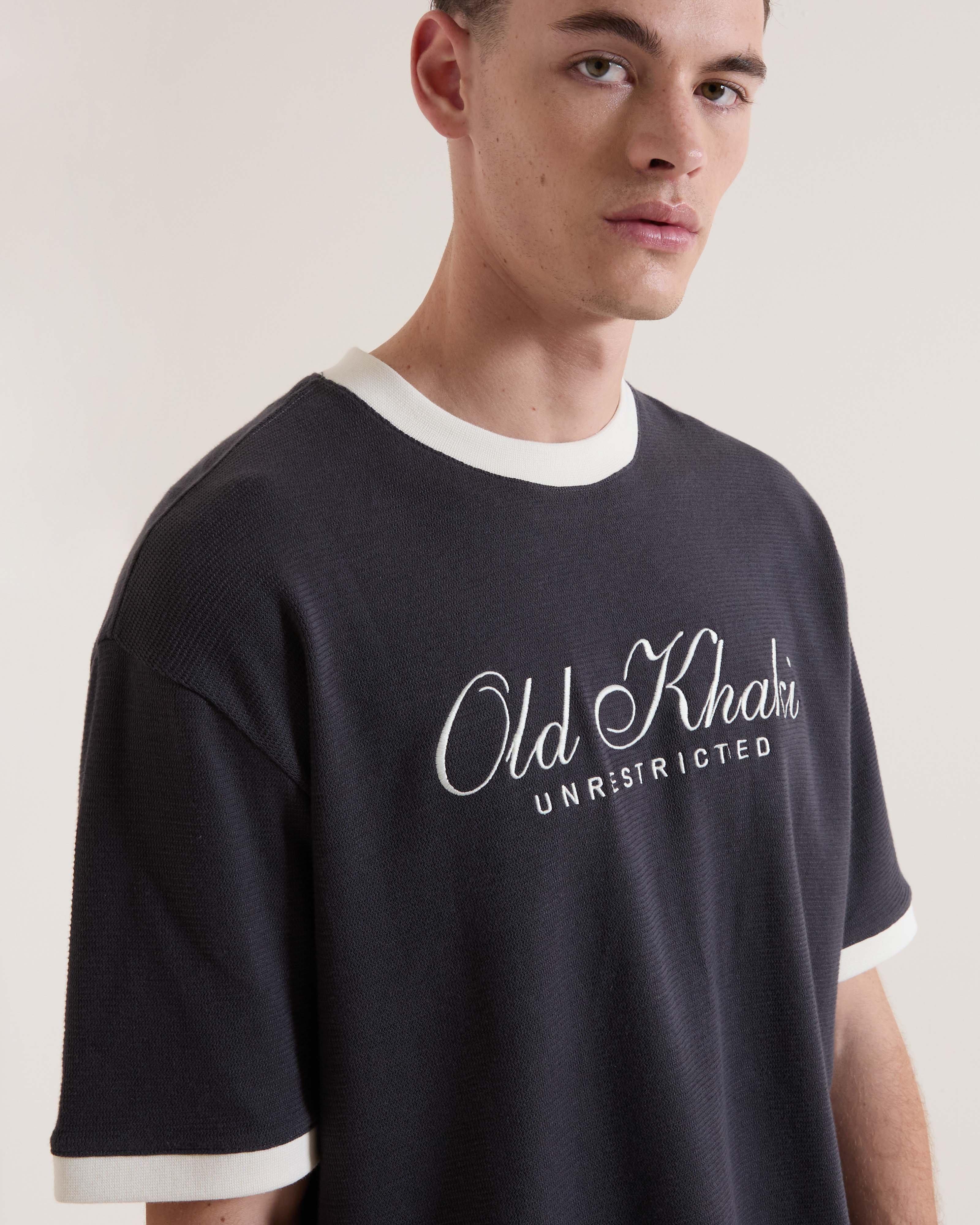 Men's Pete Textured T-Shirt | Old Khaki