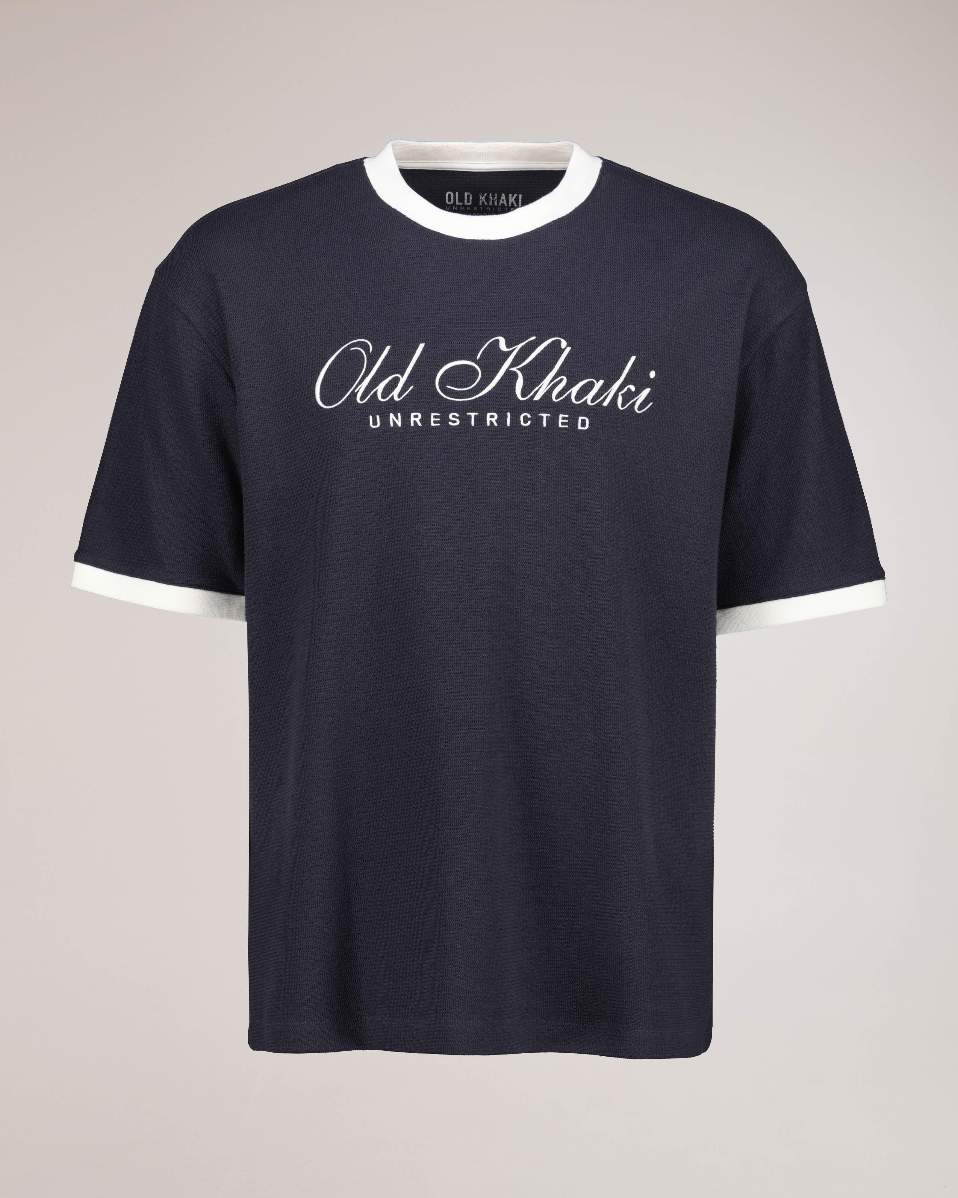 Men's Pete Textured T-Shirt | Old Khaki