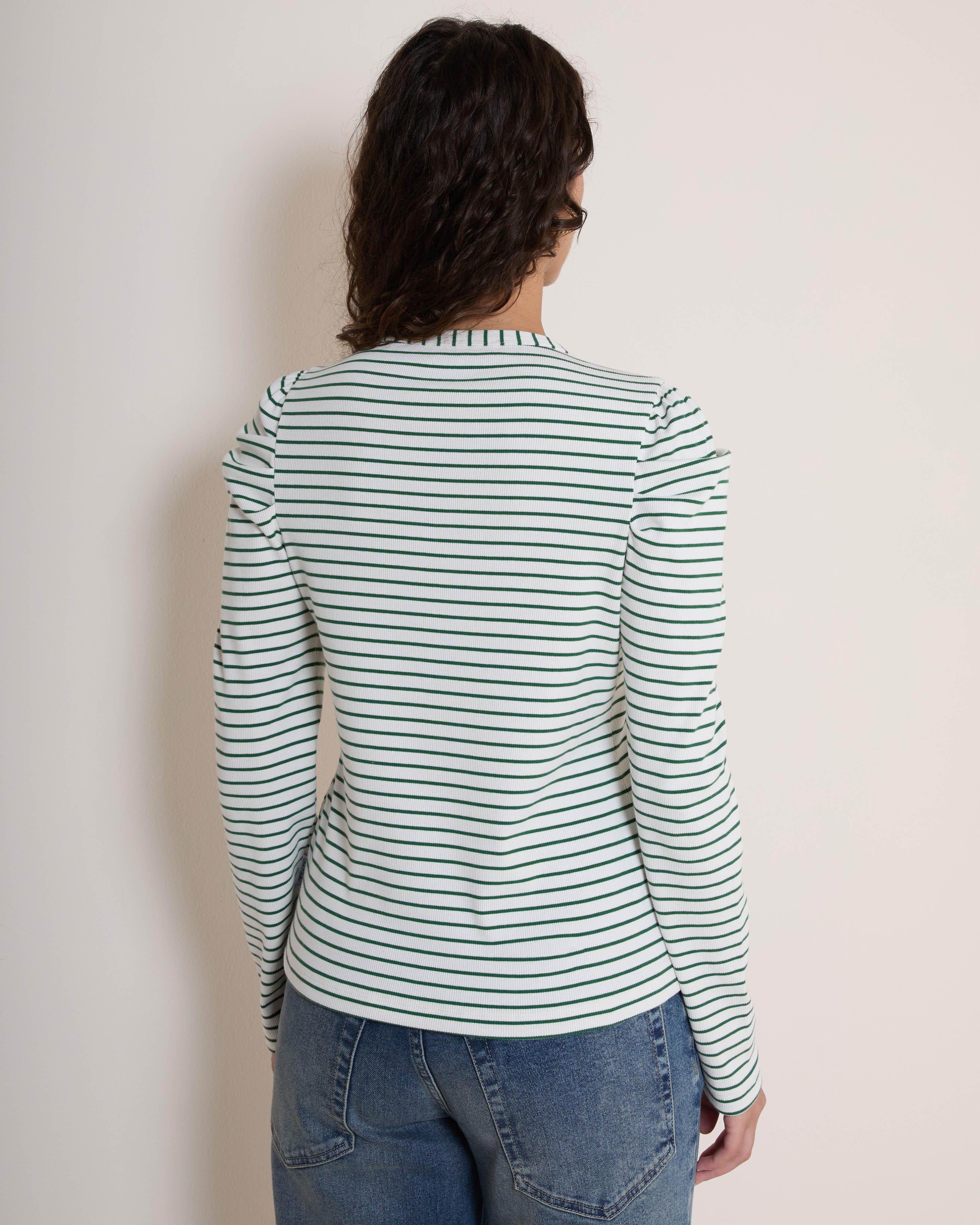 新品★ AMERI LIFE BALLERINA PUFF LONG TEE Women's Laura Puff Sleeve Long Sleeve T-Shirt | Old Khaki
