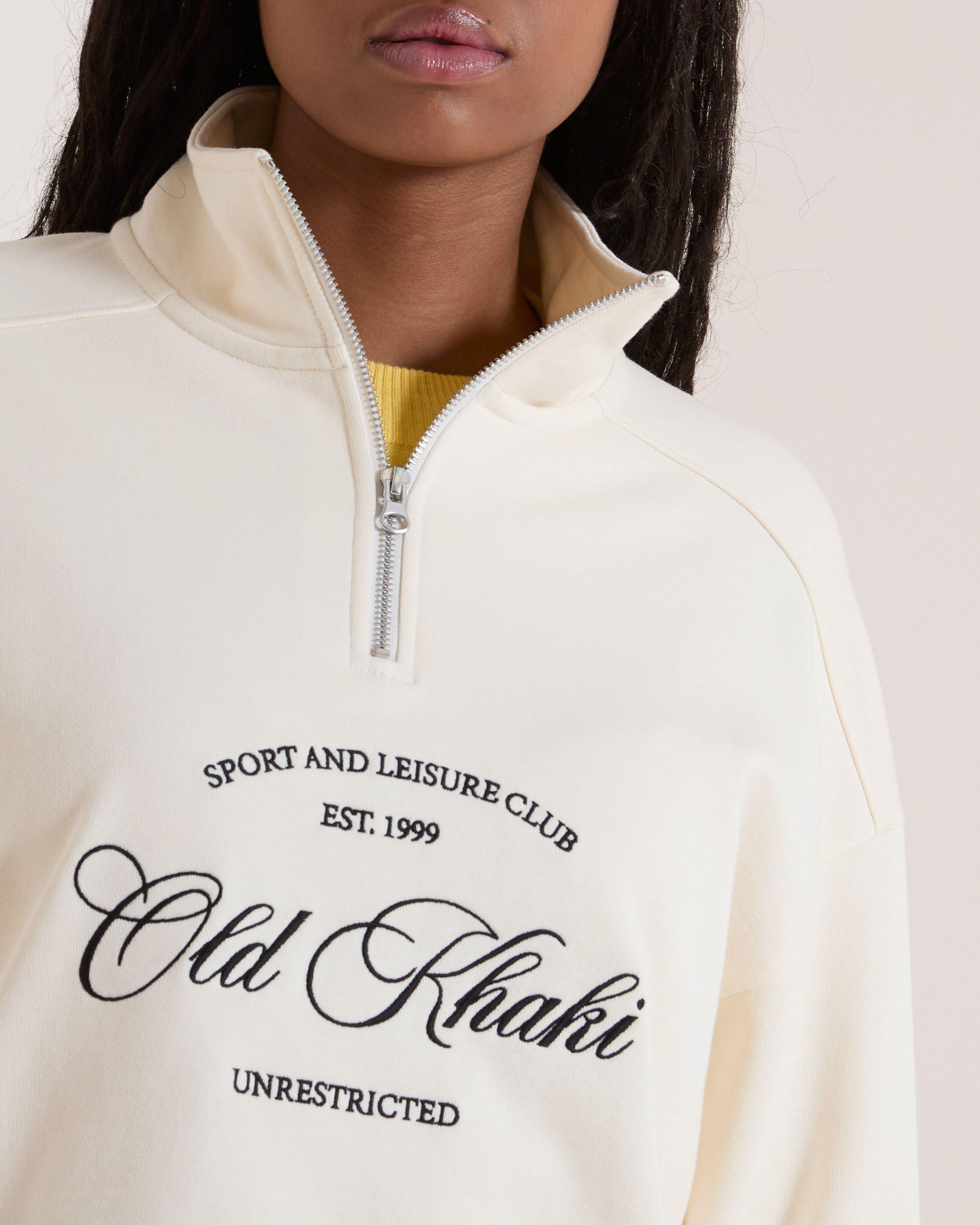 Women's Deedee Zip Sweat Top | Old Khaki