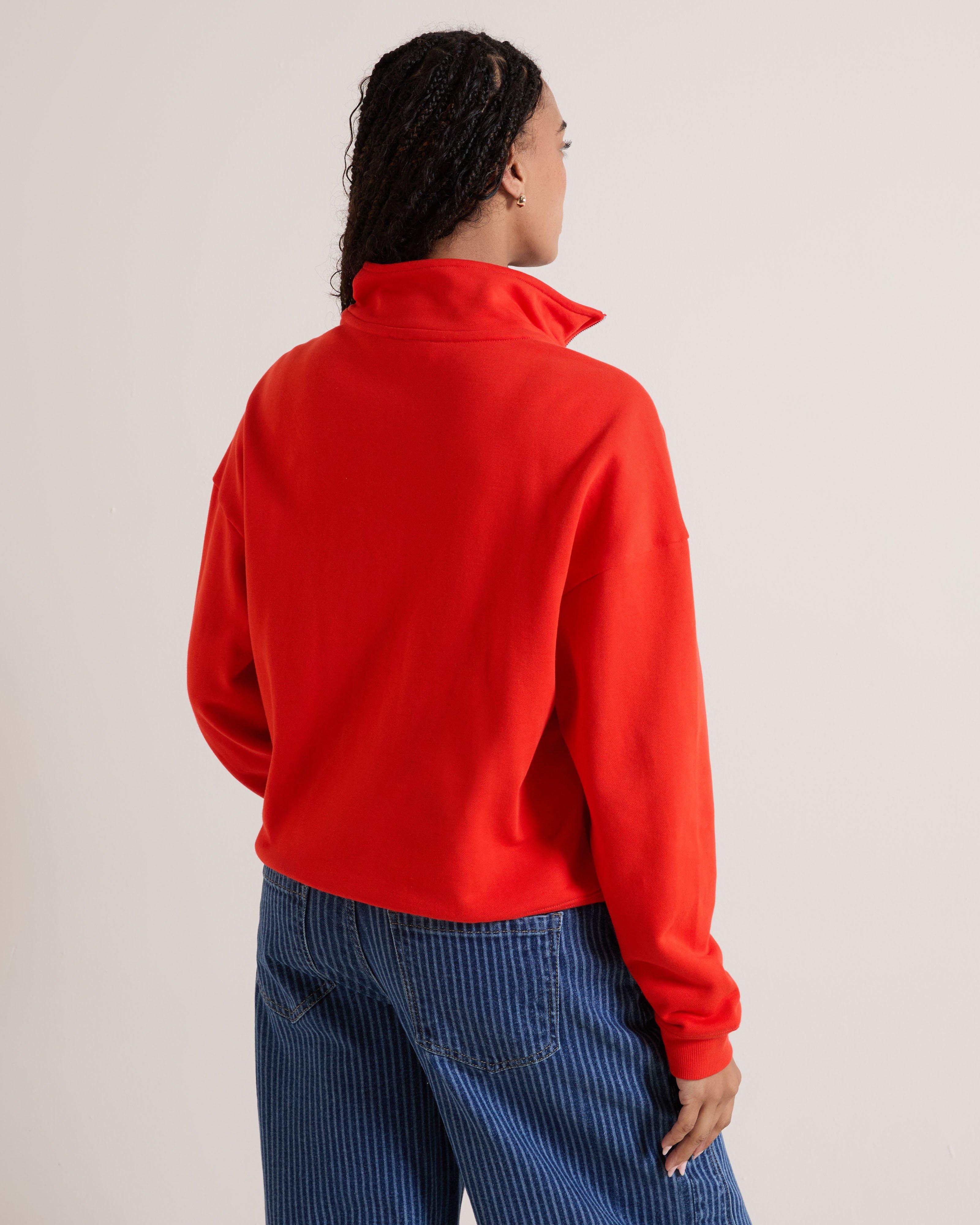 Women's Deedee Zip Sweat Top | Old Khaki