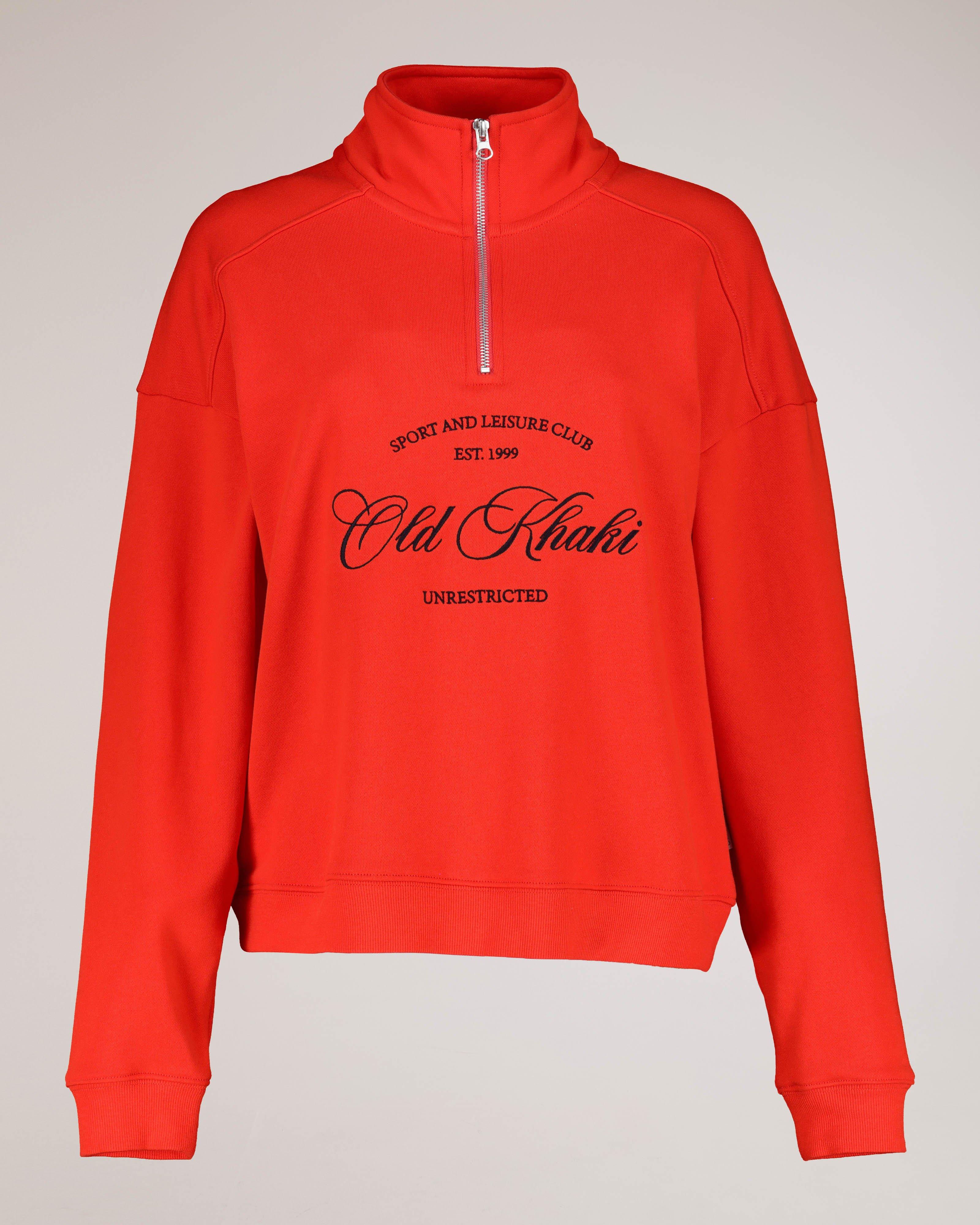 Women's Deedee Zip Sweat Top | Old Khaki