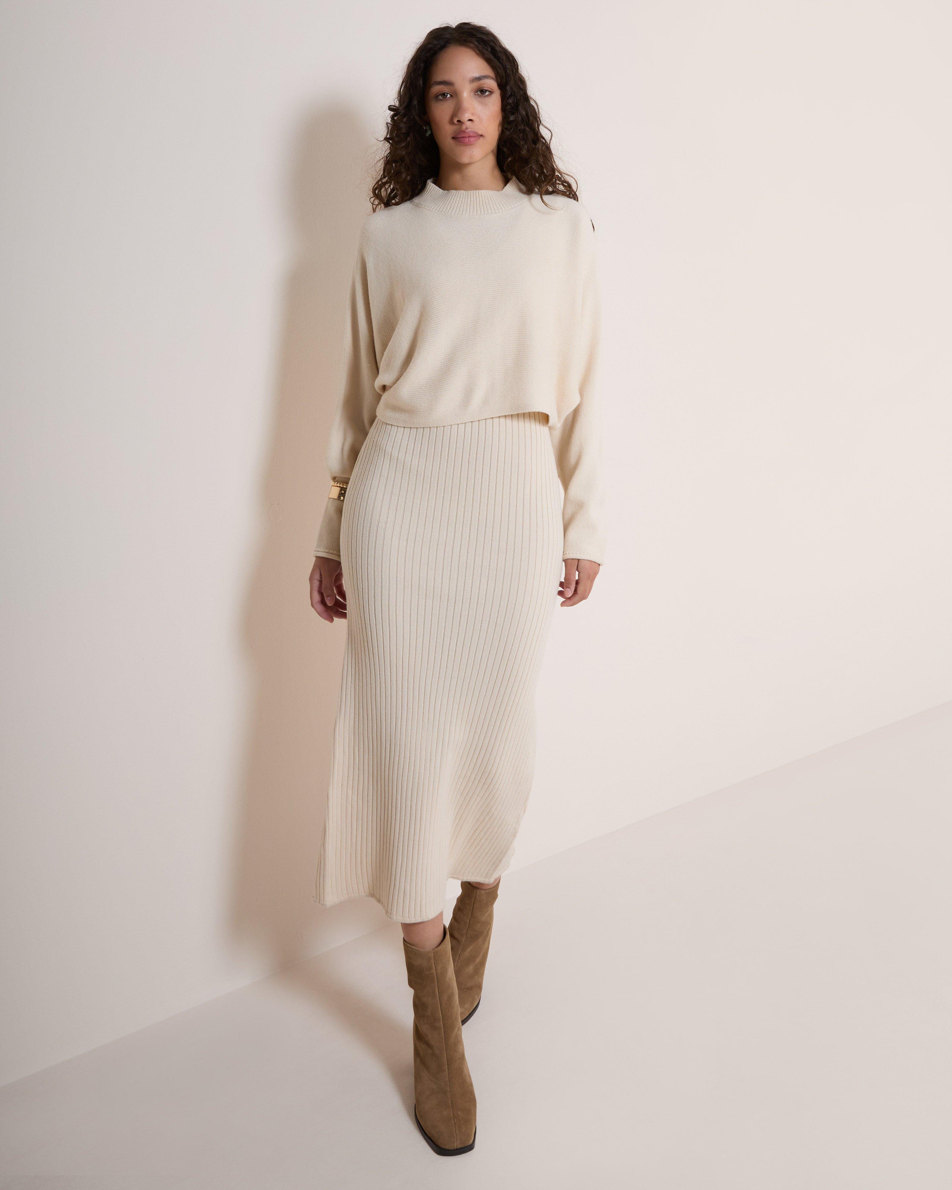 Women's Elina Knitwear Dress Set | Old Khaki