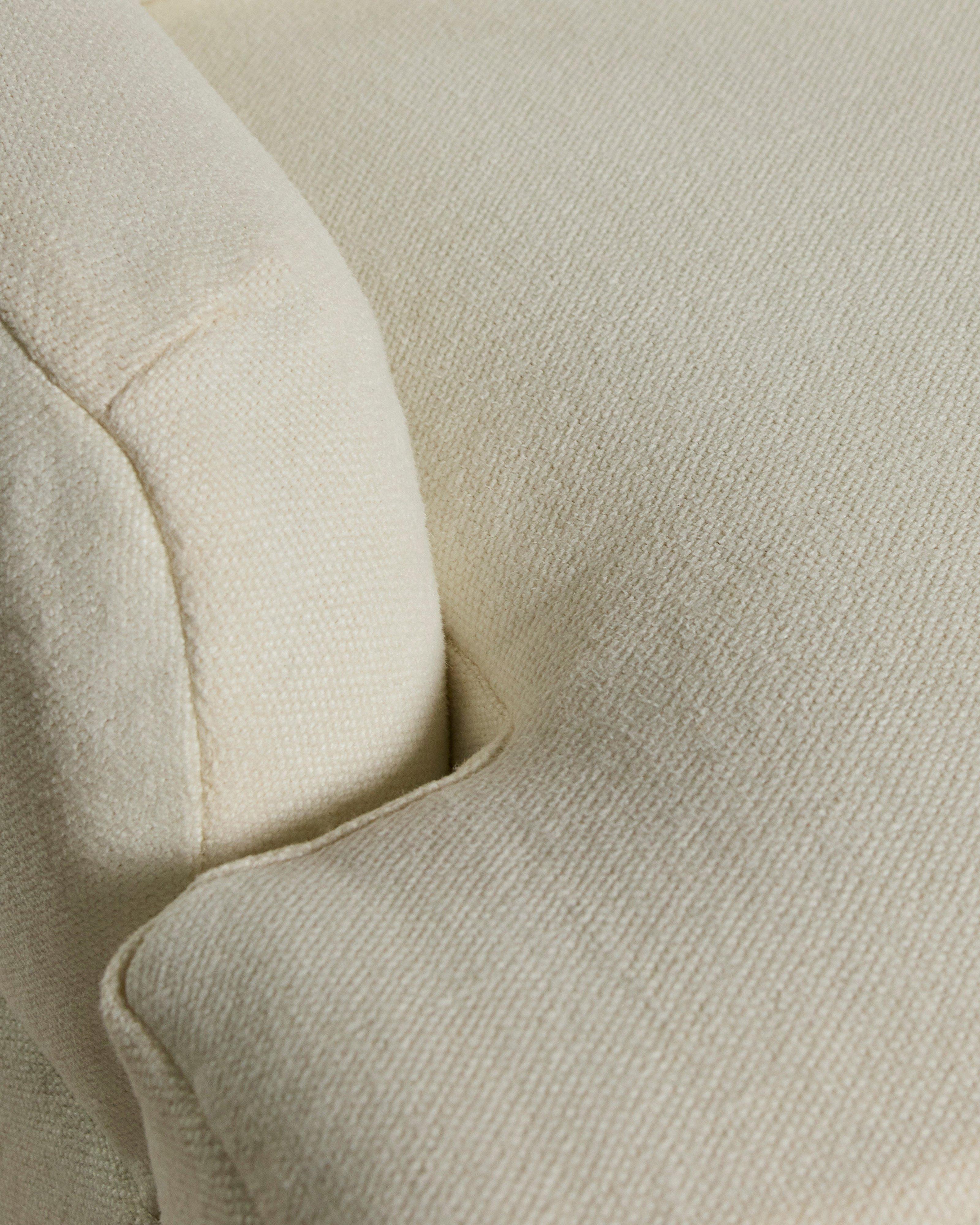  Charlotte Jute 3-Seater Couch -  Milk