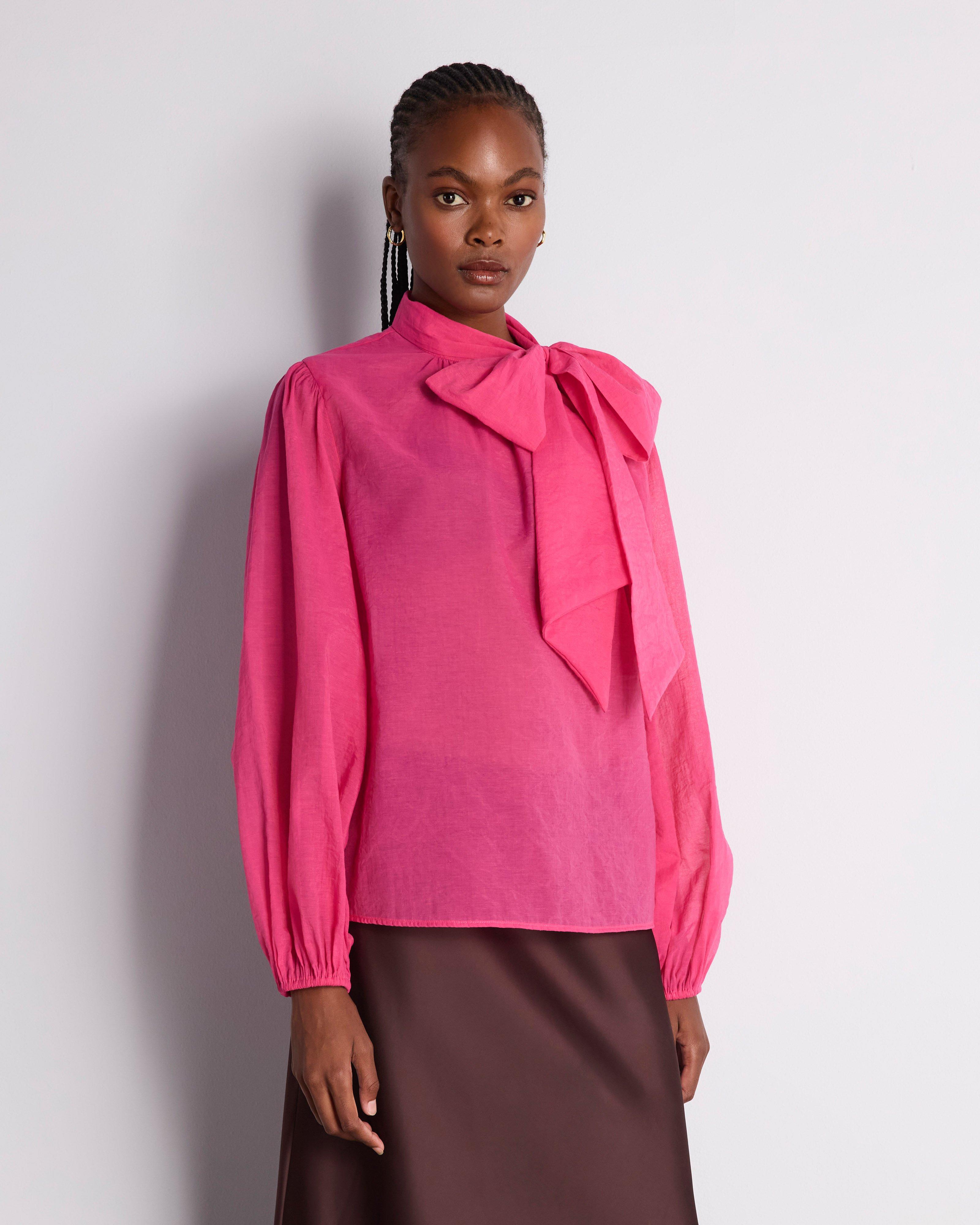  Benitah Kitty Bow Blouse -  Pink