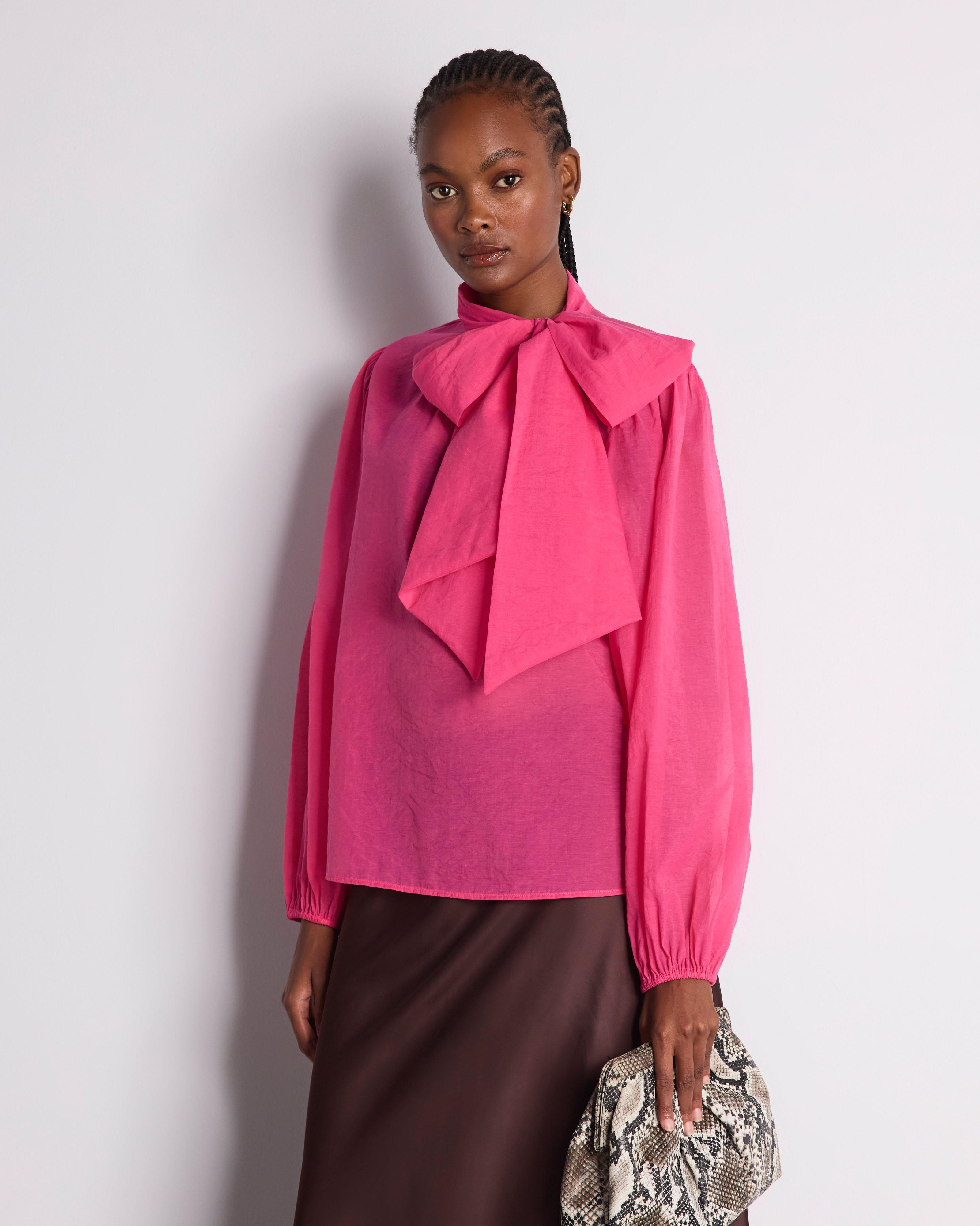  Benitah Kitty Bow Blouse -  Pink