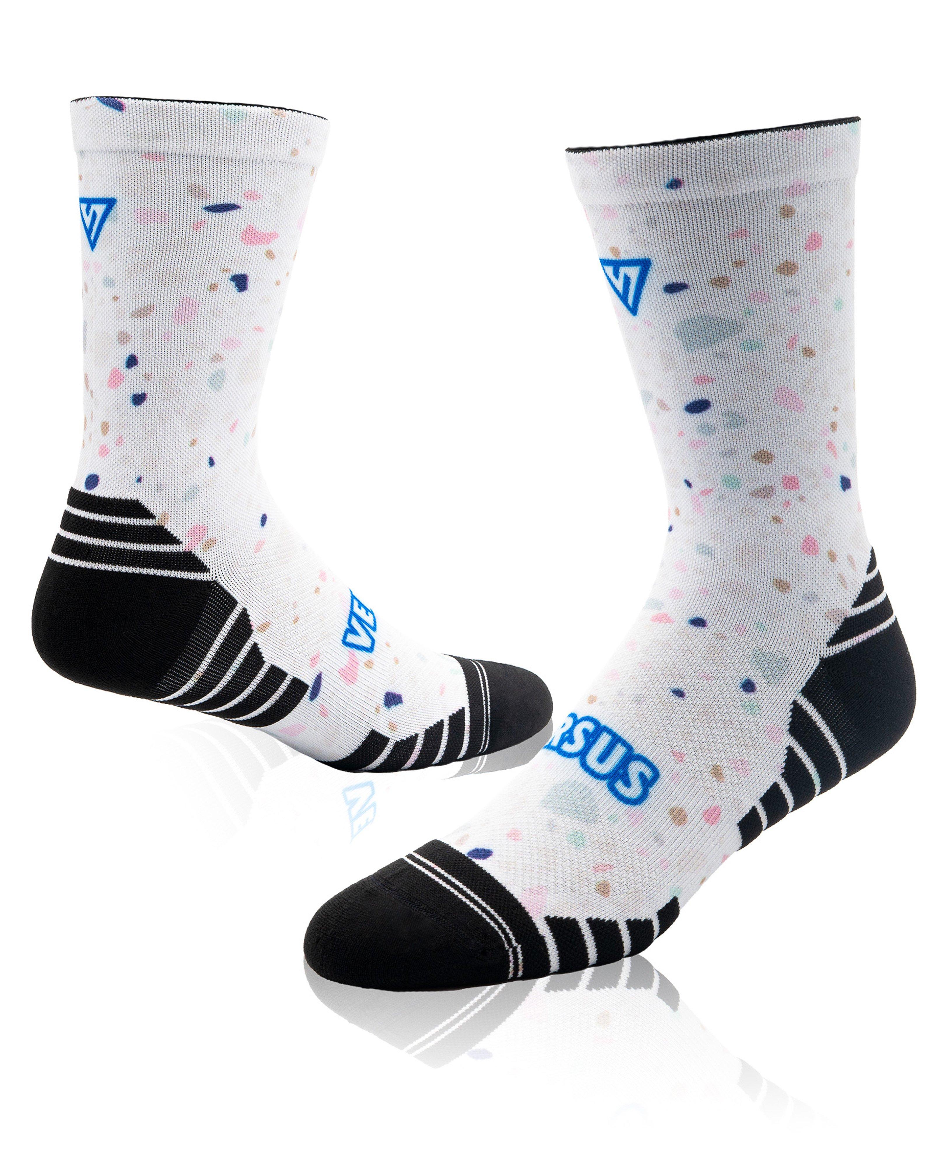 VERSUS Terazzo Active Crew Socks -  White