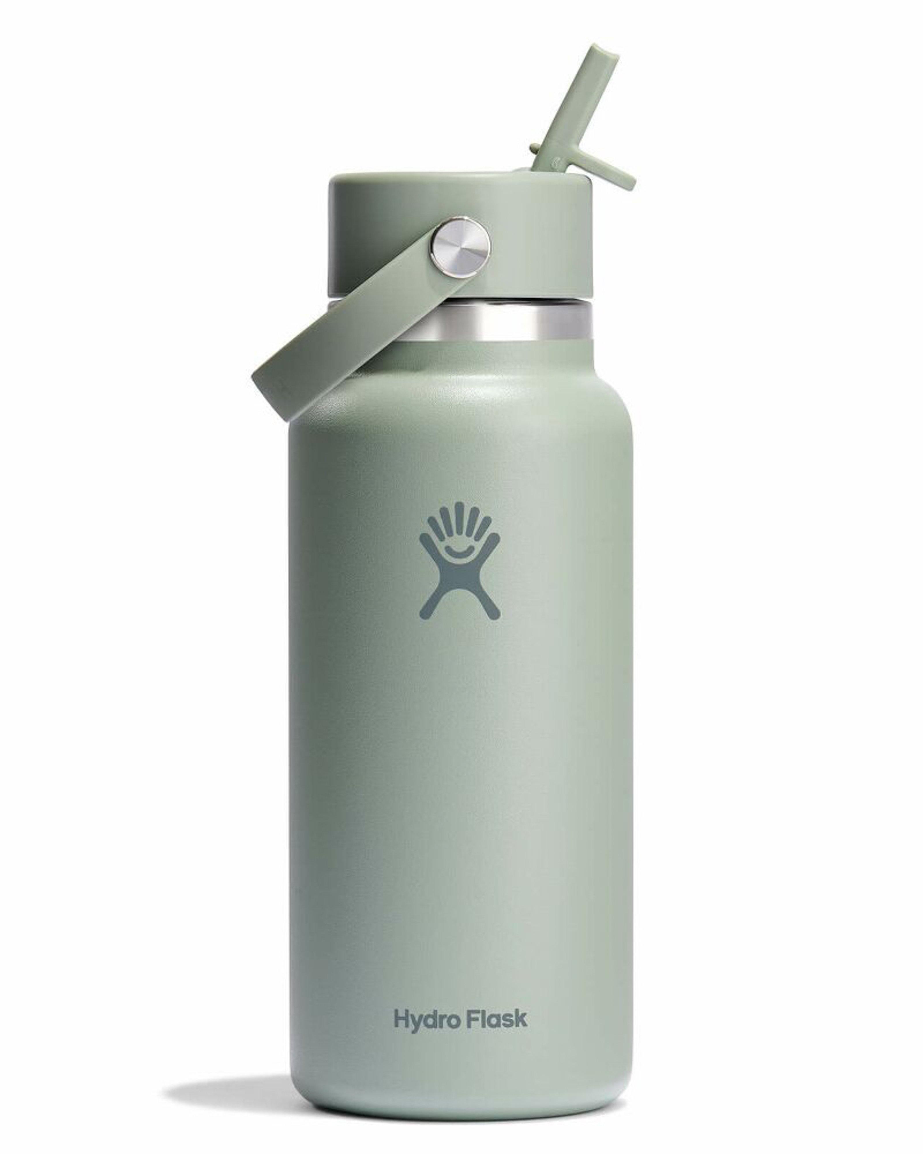 Hydro 946ml Flask Wide Mouth With Straw Cap Bottle -  Light Green