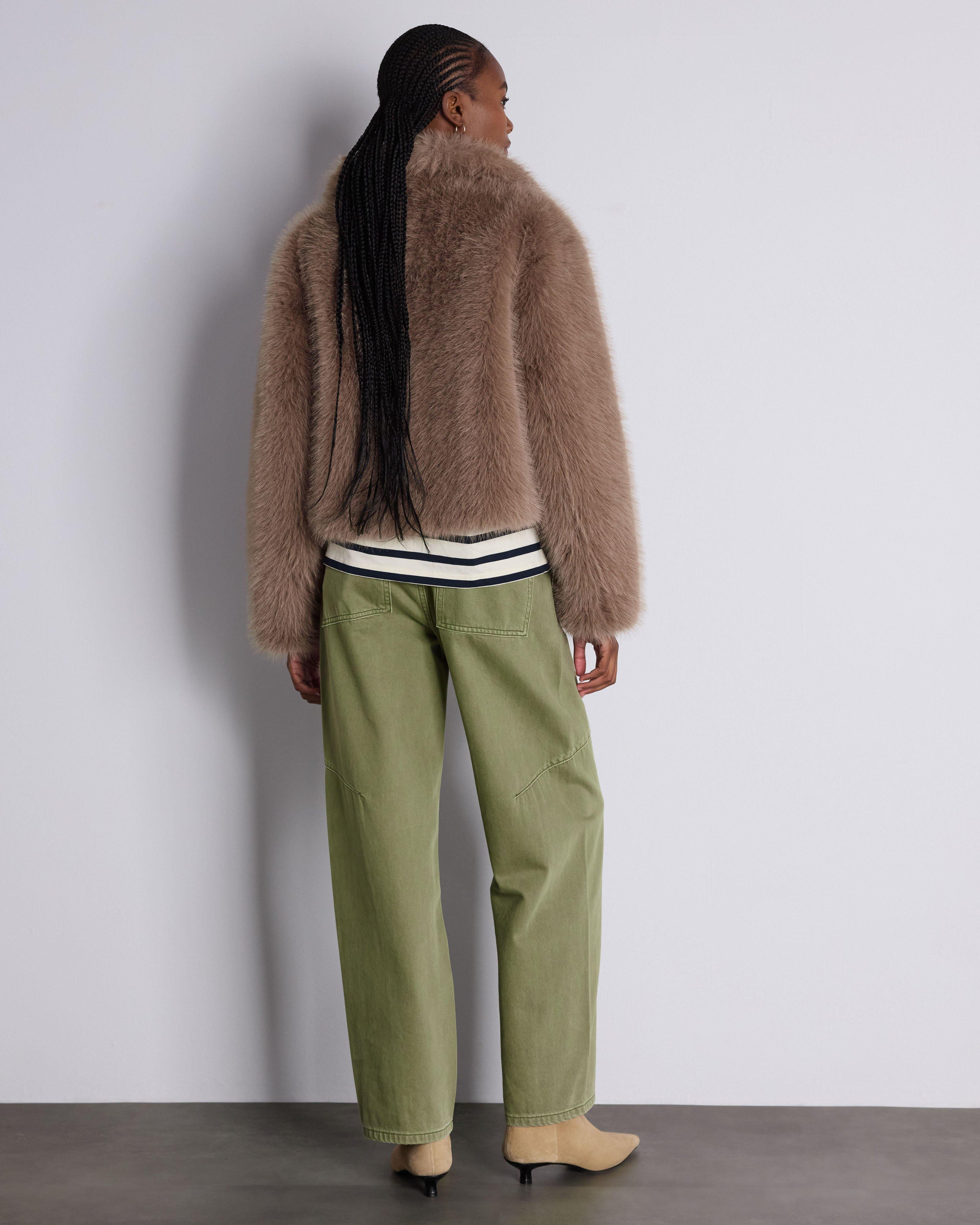 Alva Faux-Fur Jacket -  Oatmeal