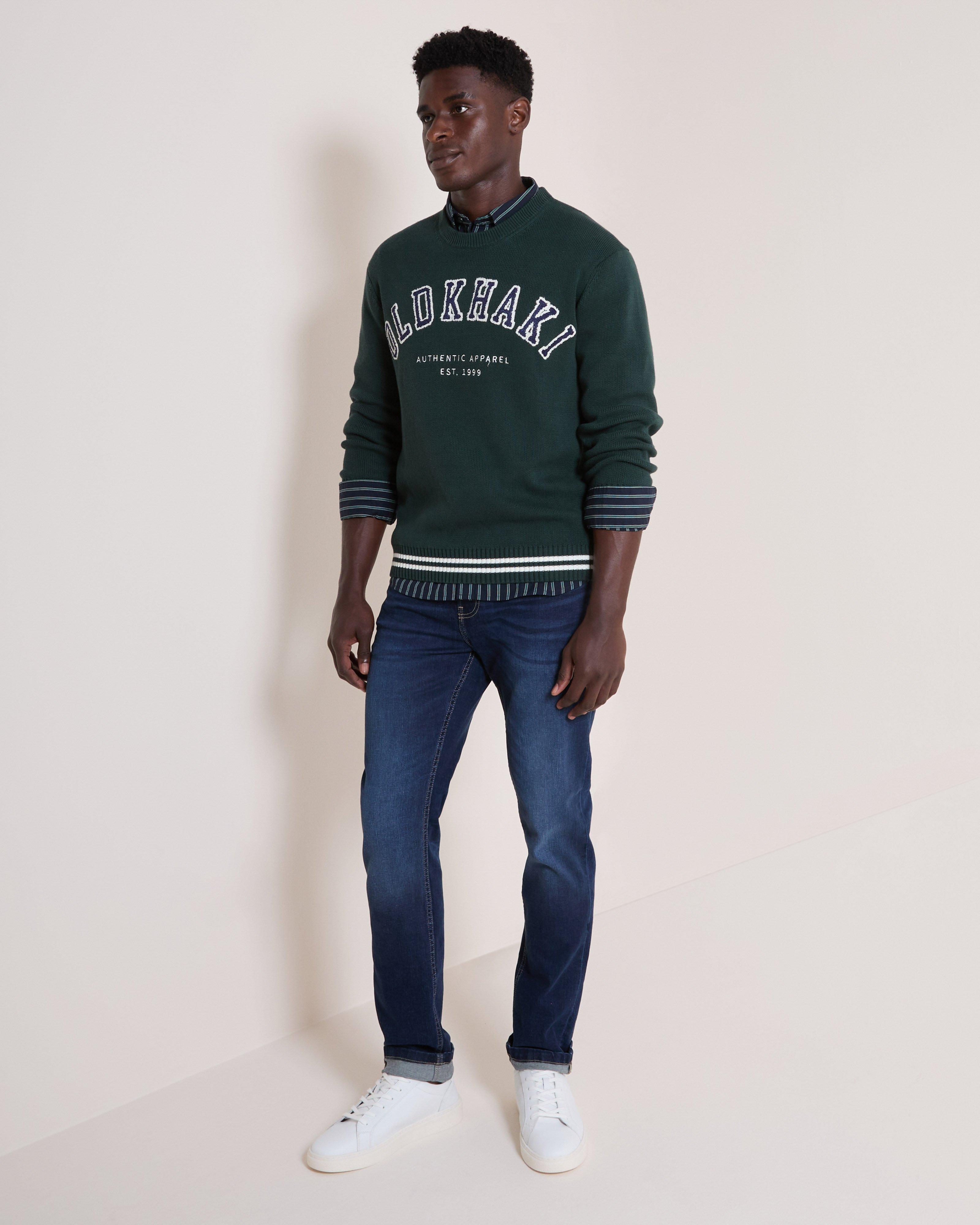 Old Khaki Men's Brad Jacquard Jersey | Cape Union Mart