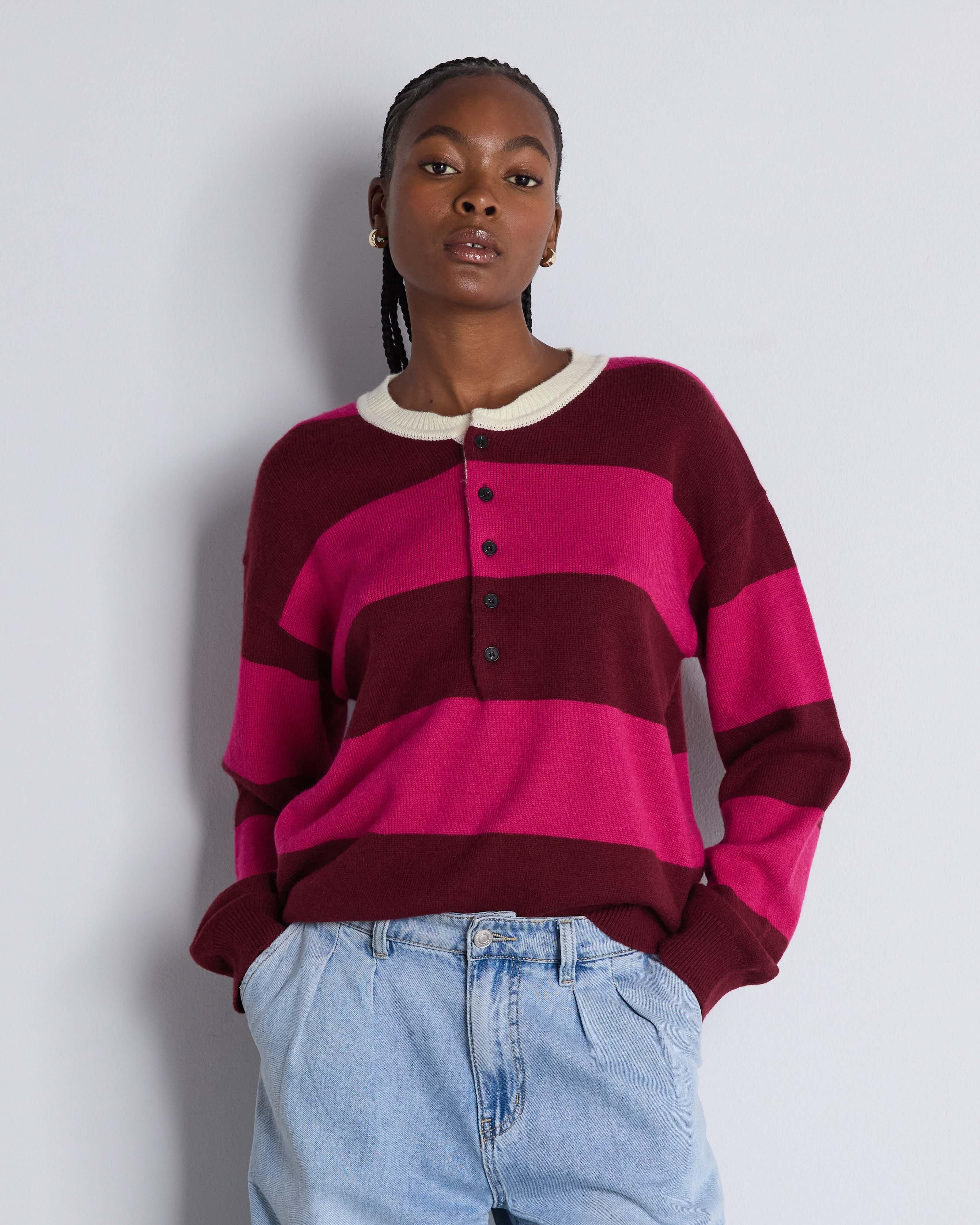 Zian Stripe Pullover - Poetry Clothing Store