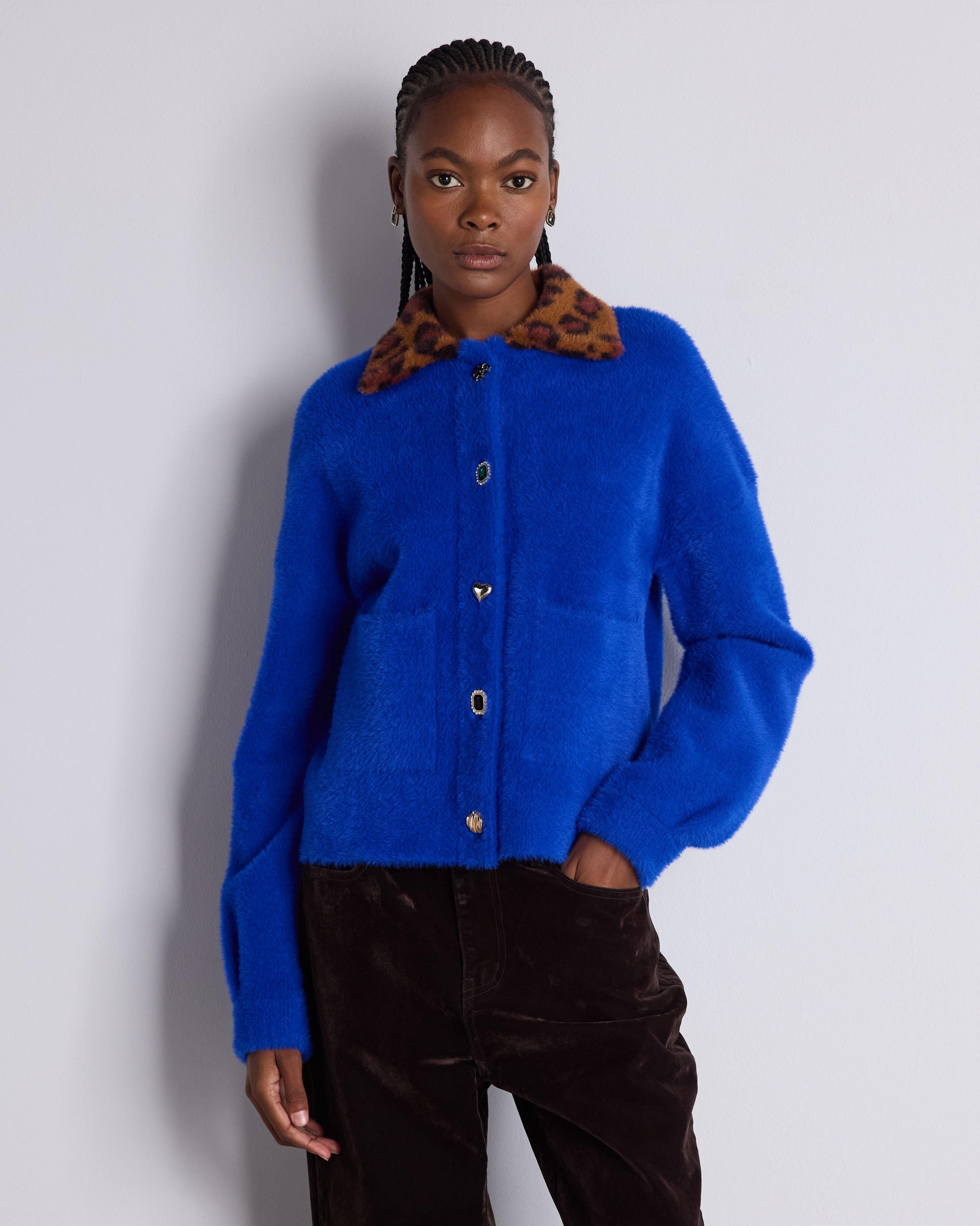 【最終価格】BLUELEAブルレア Tweedy cardigan jacket Sydney Knitwear Jacket - Poetry Clothing Store