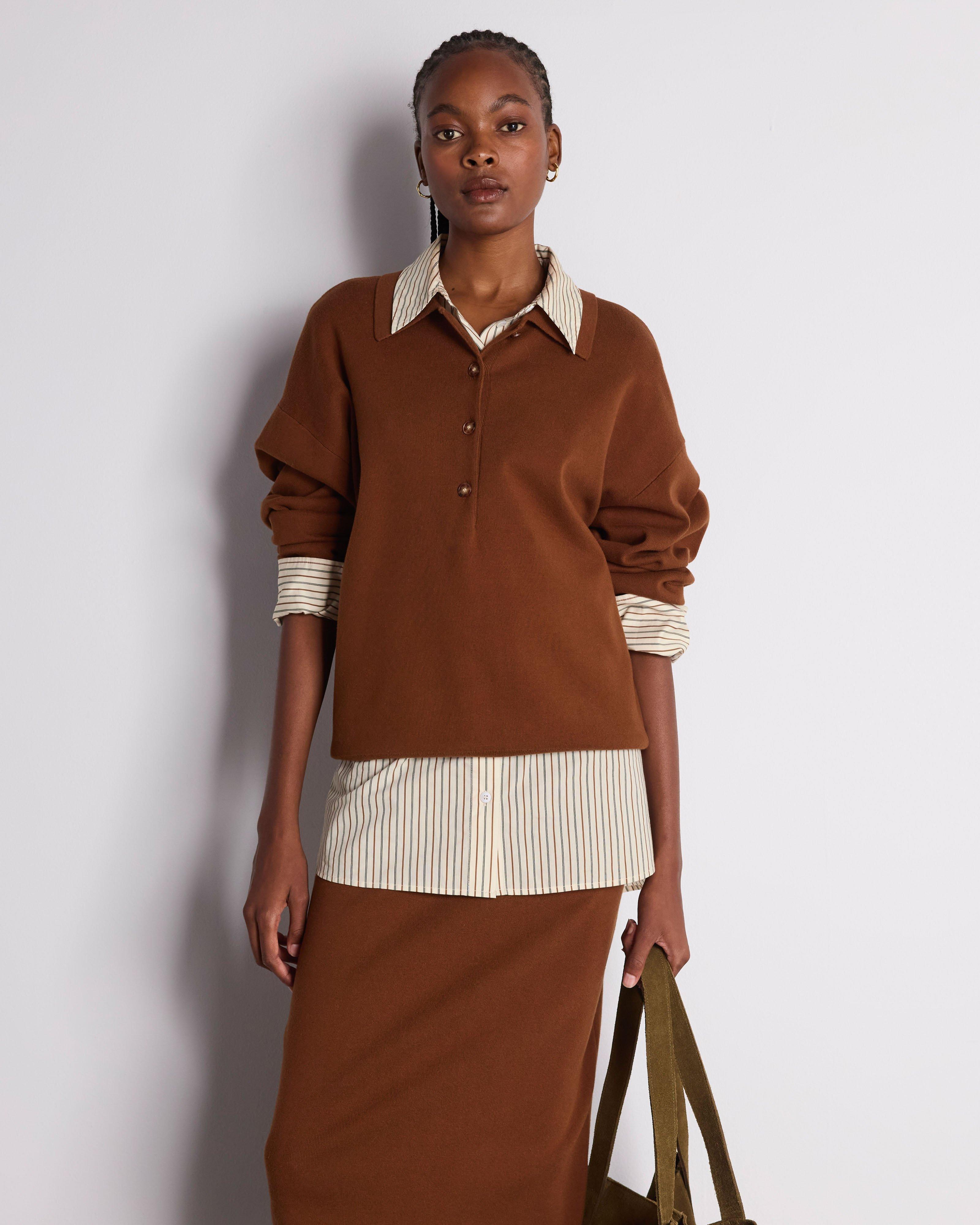 Davina Knitwear Polo - Poetry Clothing Store