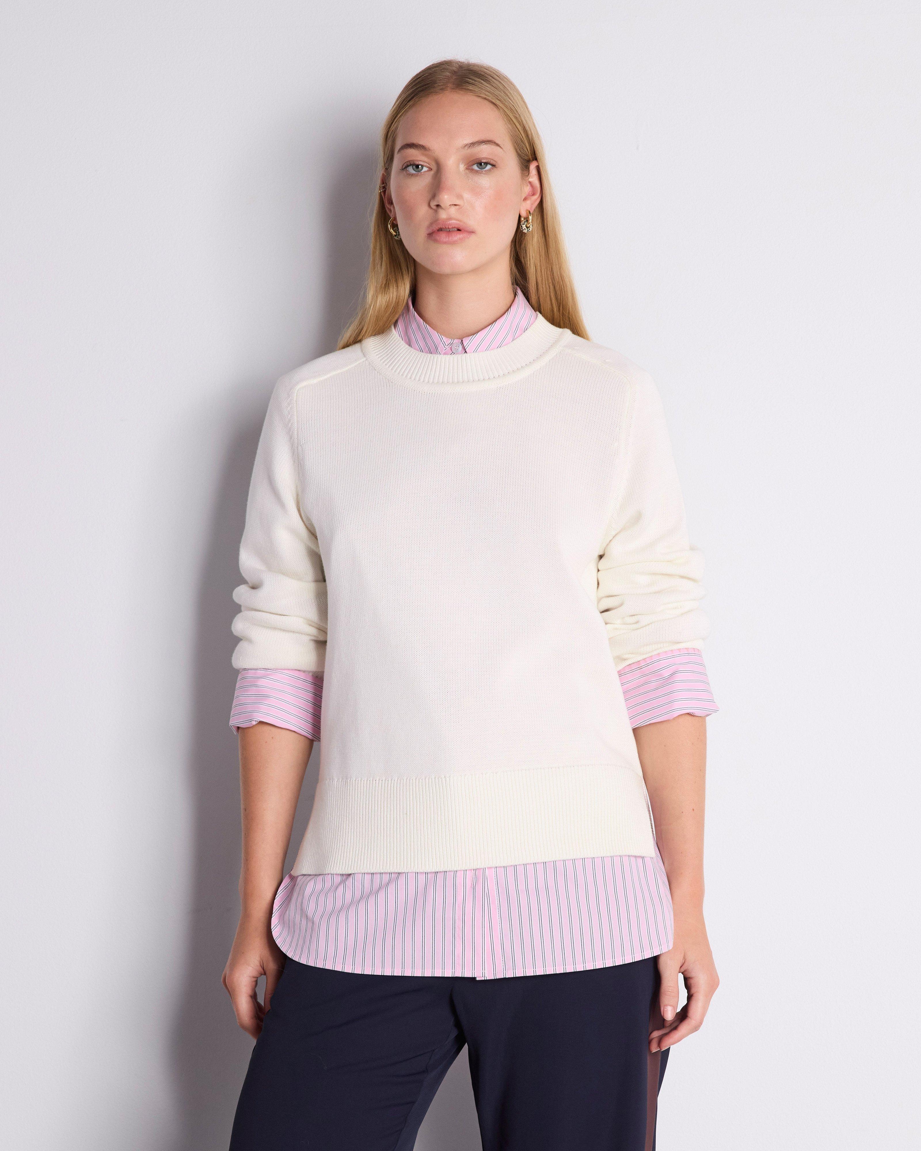  Lilia High-Low Jersey -  Milk