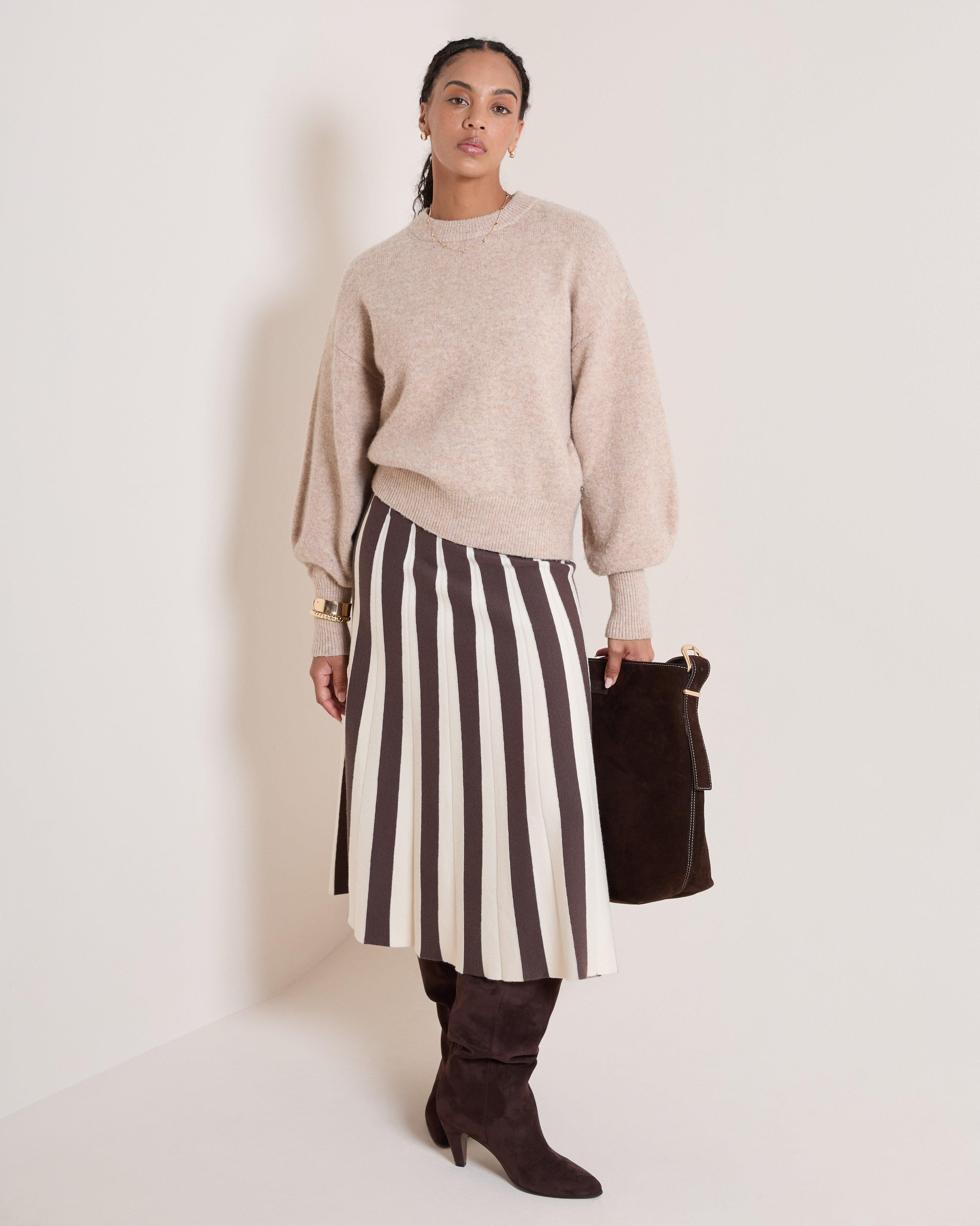 Women's Kellie Knitwear Skirt | Old Khaki