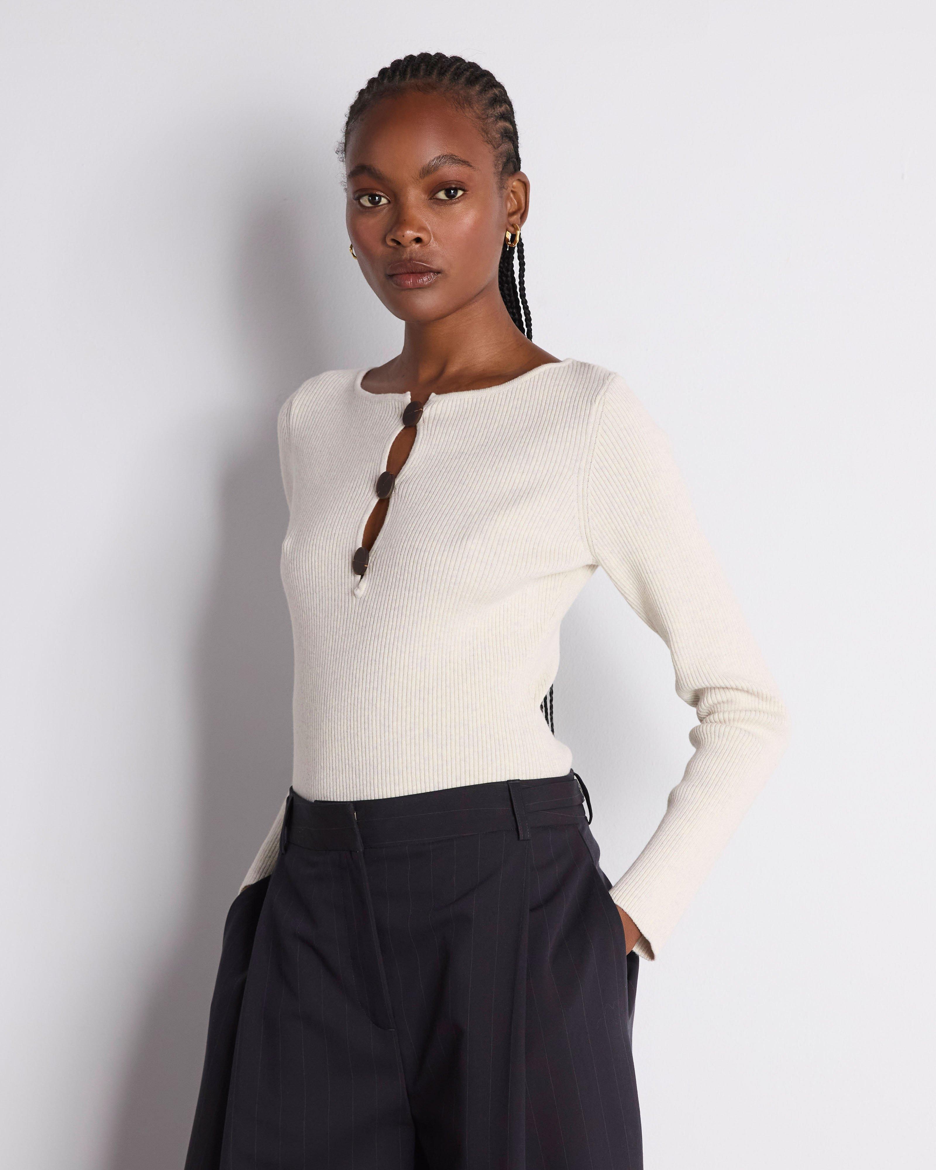 Christa Ribbed Knit Top - Poetry Clothing Store