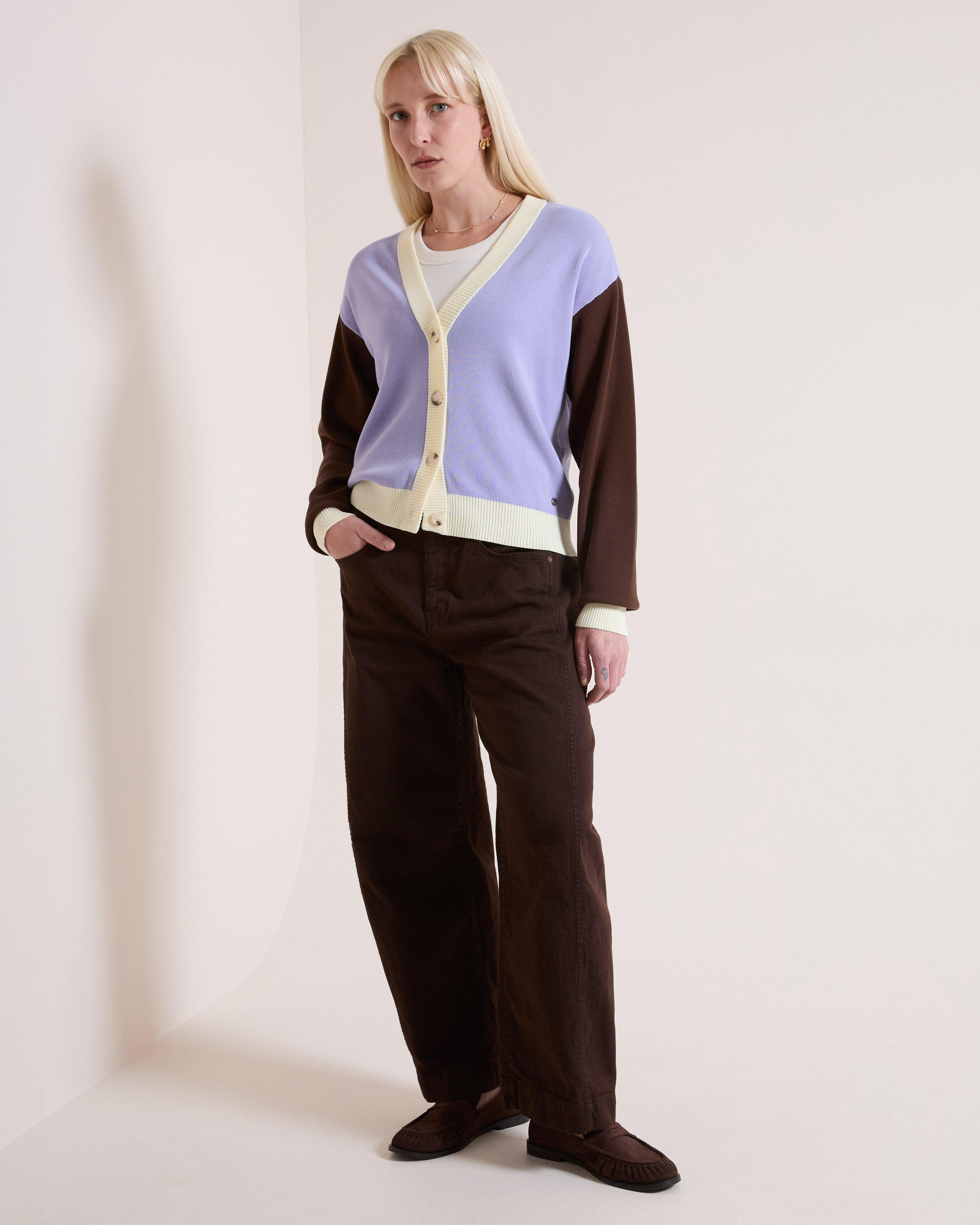 Women's Raia Colour-Block Cardigan | Old Khaki