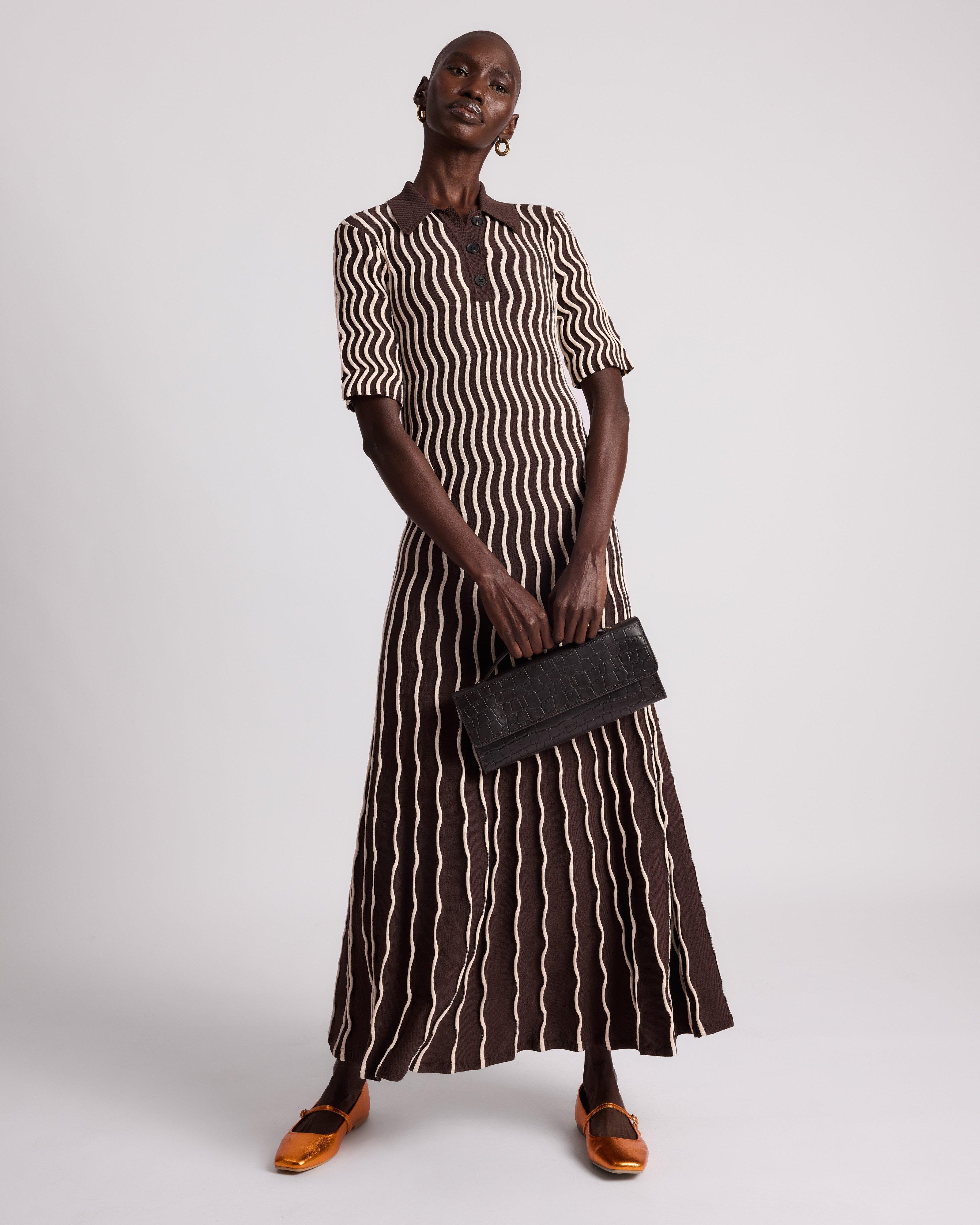 poetry fashion dresses Short-sleeve v-neck linen dress