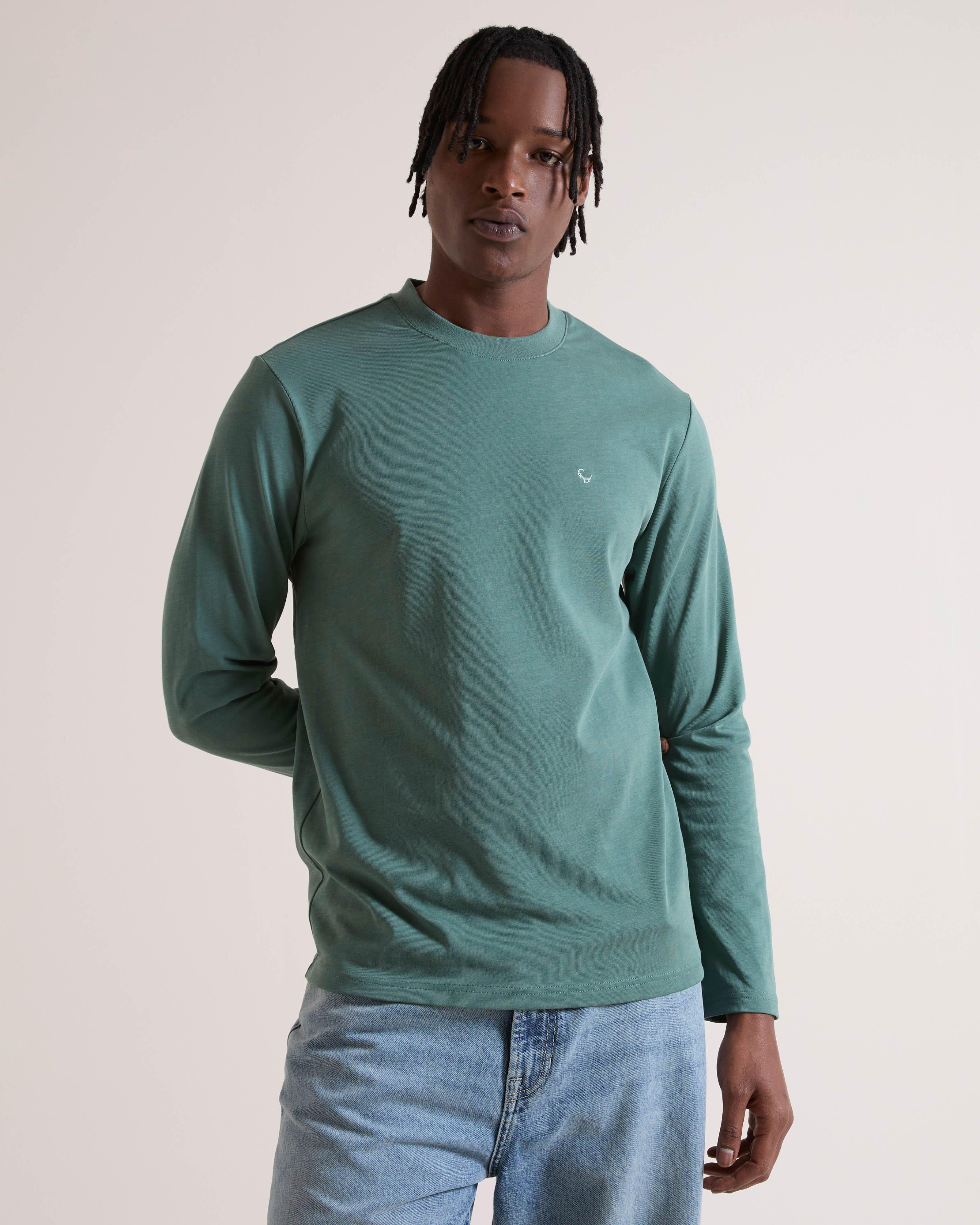 Men's Nate Long Sleeve T‑Shirt | Old Khaki