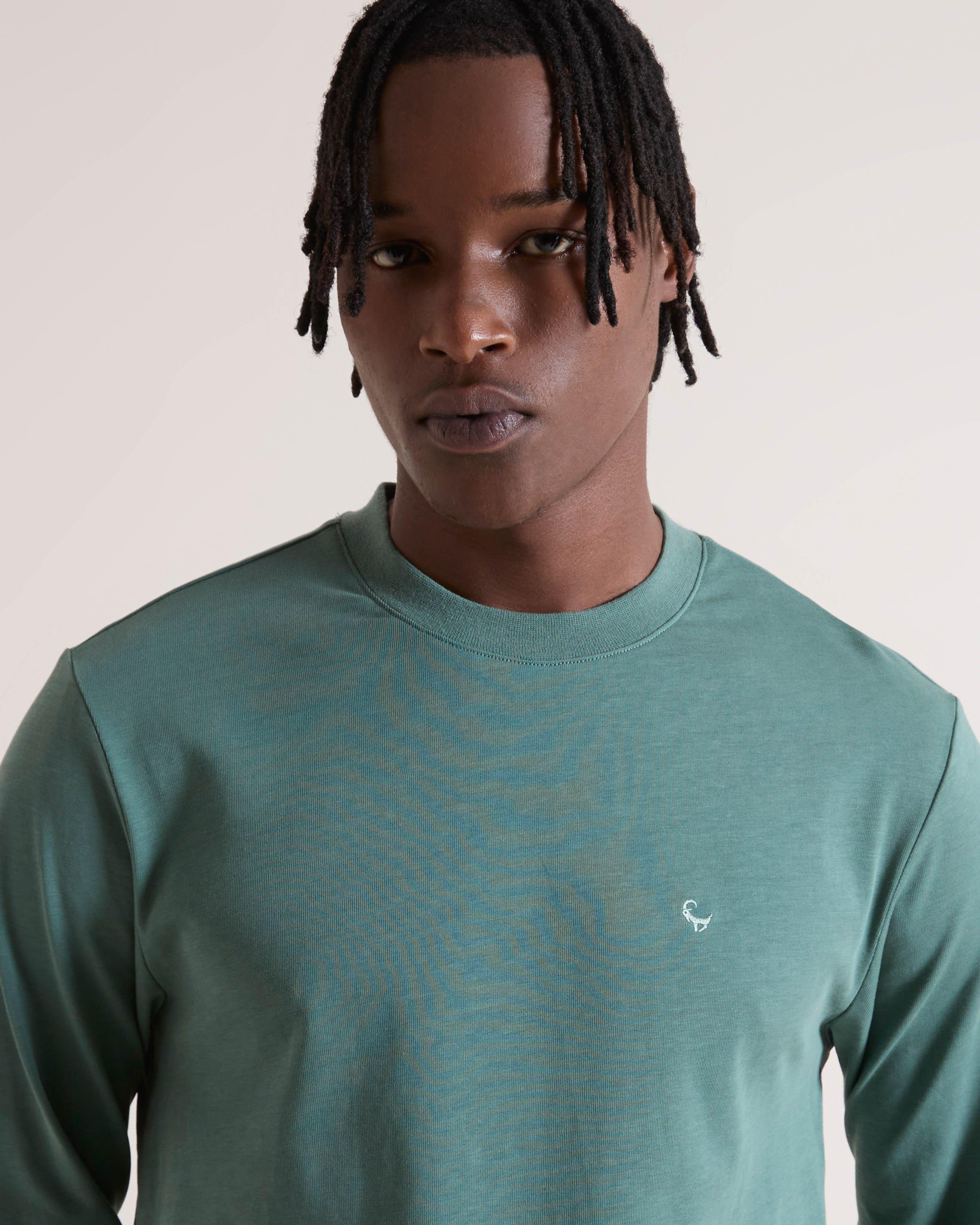 Men's Nate Long Sleeve T‑Shirt | Old Khaki