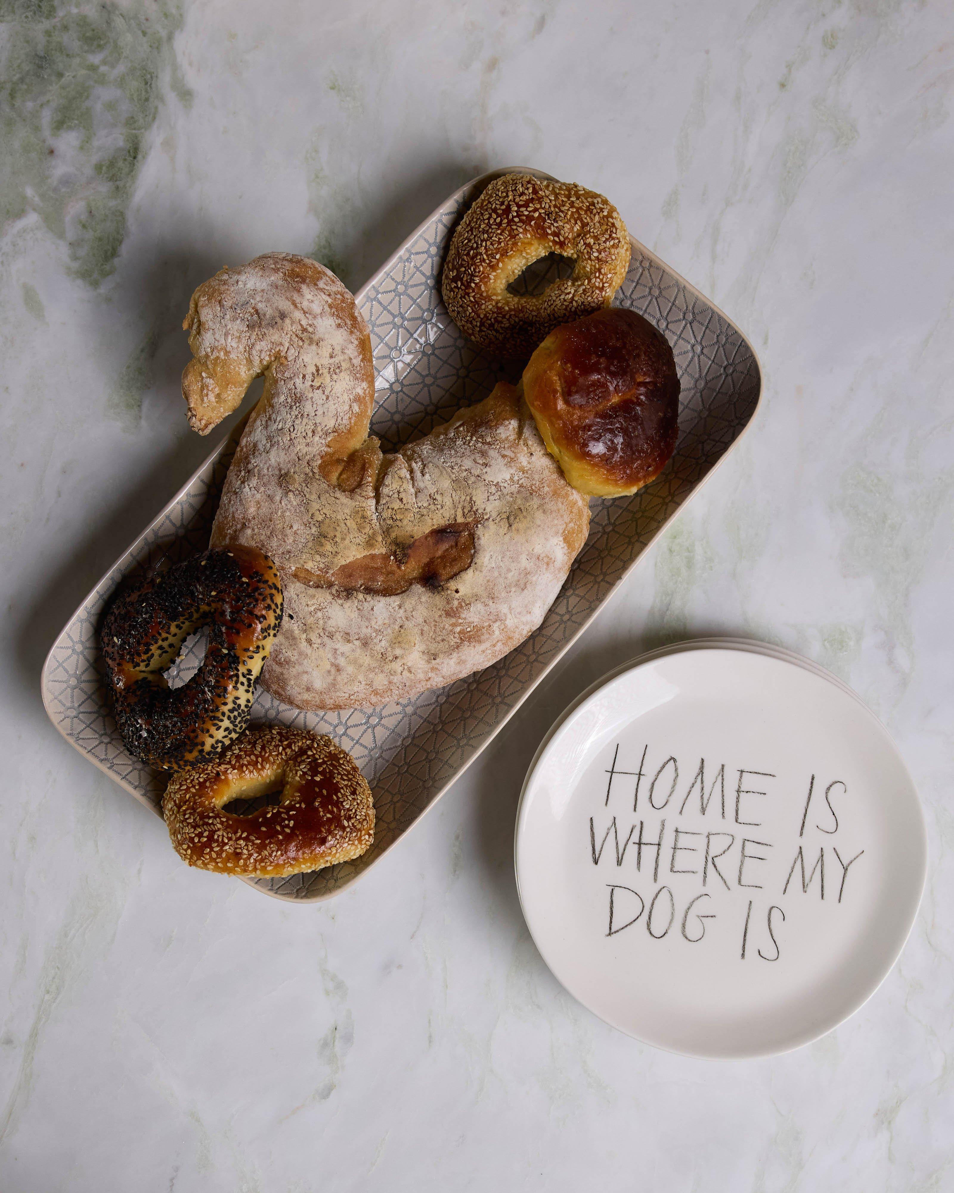 "Home Is Where My Dog Is" Side Plate -  White