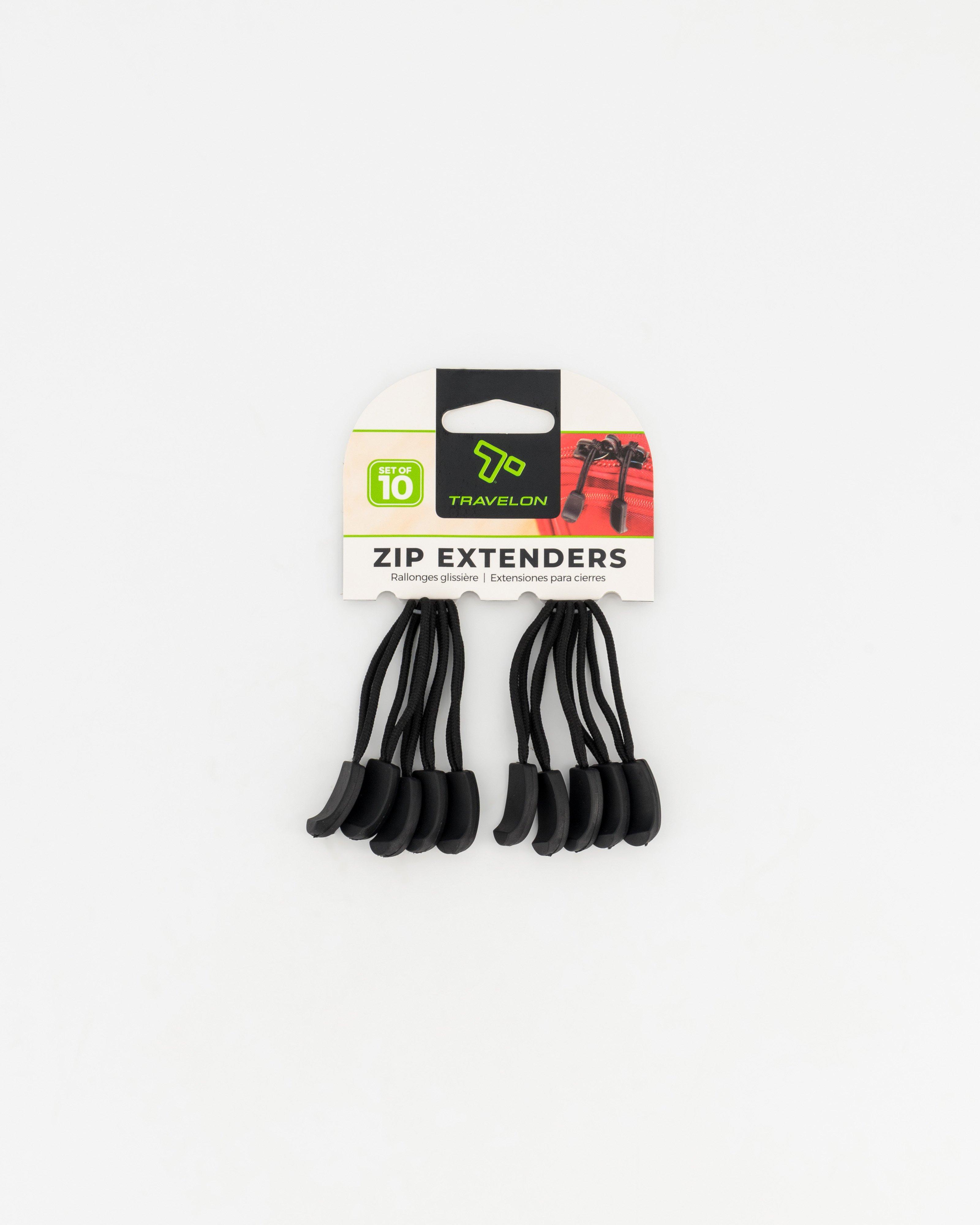 Travelon Zip Extenders - 10 Pack -  Black