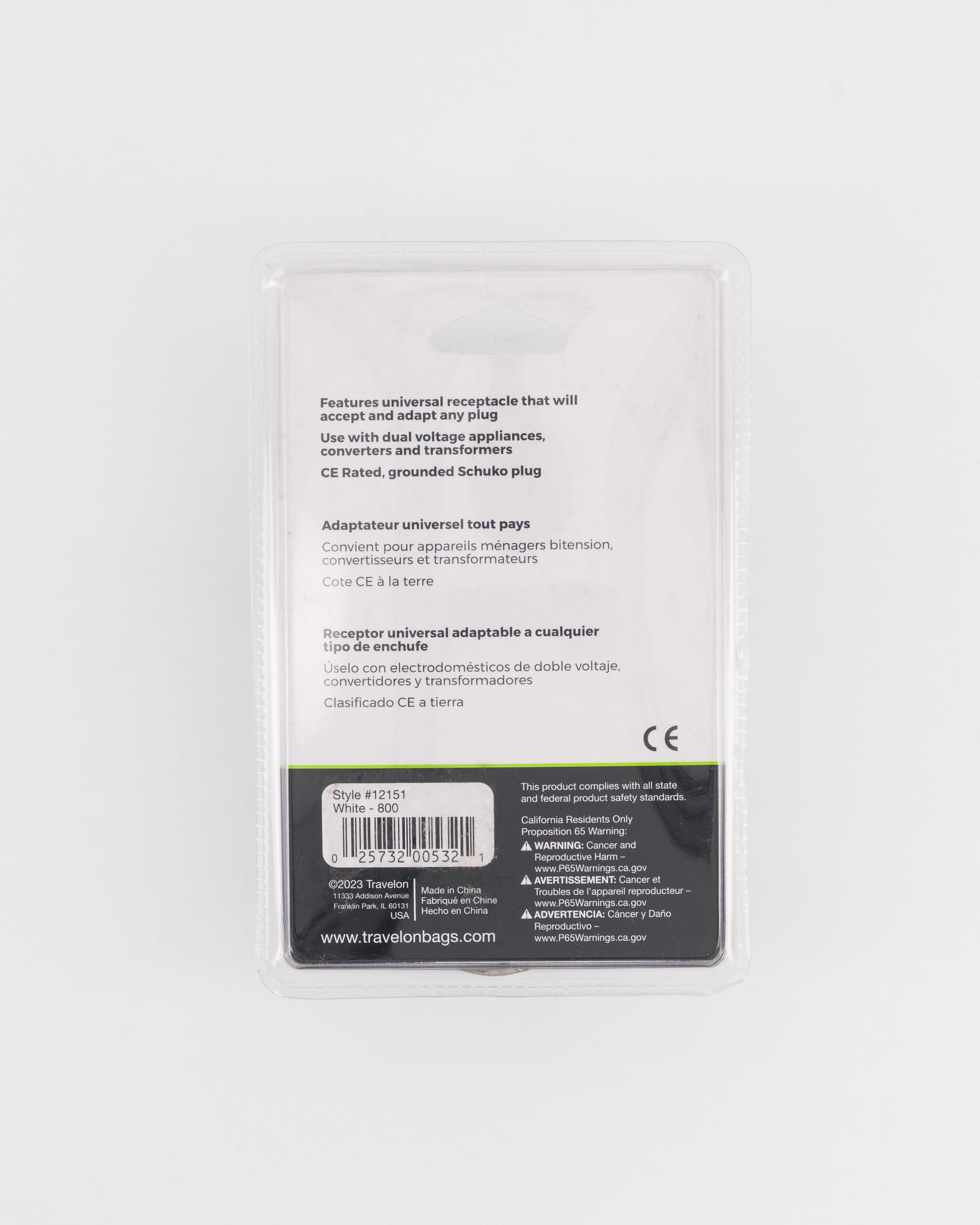 Travelon Europe Adaptor Plug -  No Colour