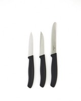 Victorinox 3pc Knife Paring Set  -  black