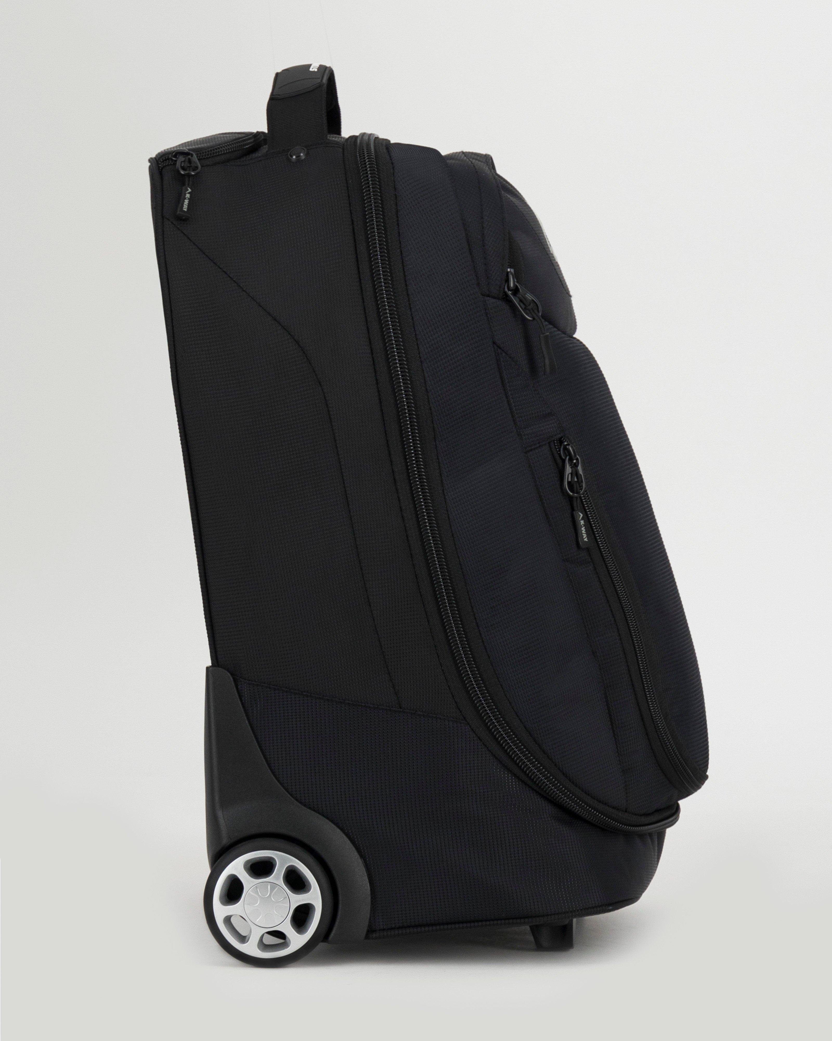 K-Way Stowaway 40L Roller Luggage Bag -  Black