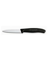 Victorinox 8cm Classic Paring Serrated Kitchen Knife -  black