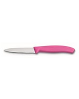 Victorinox 8cm Classic Paring Serrated Kitchen Knife -  pink