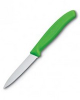 Victorinox 8cm Classic Paring Serrated Kitchen Knife -  green