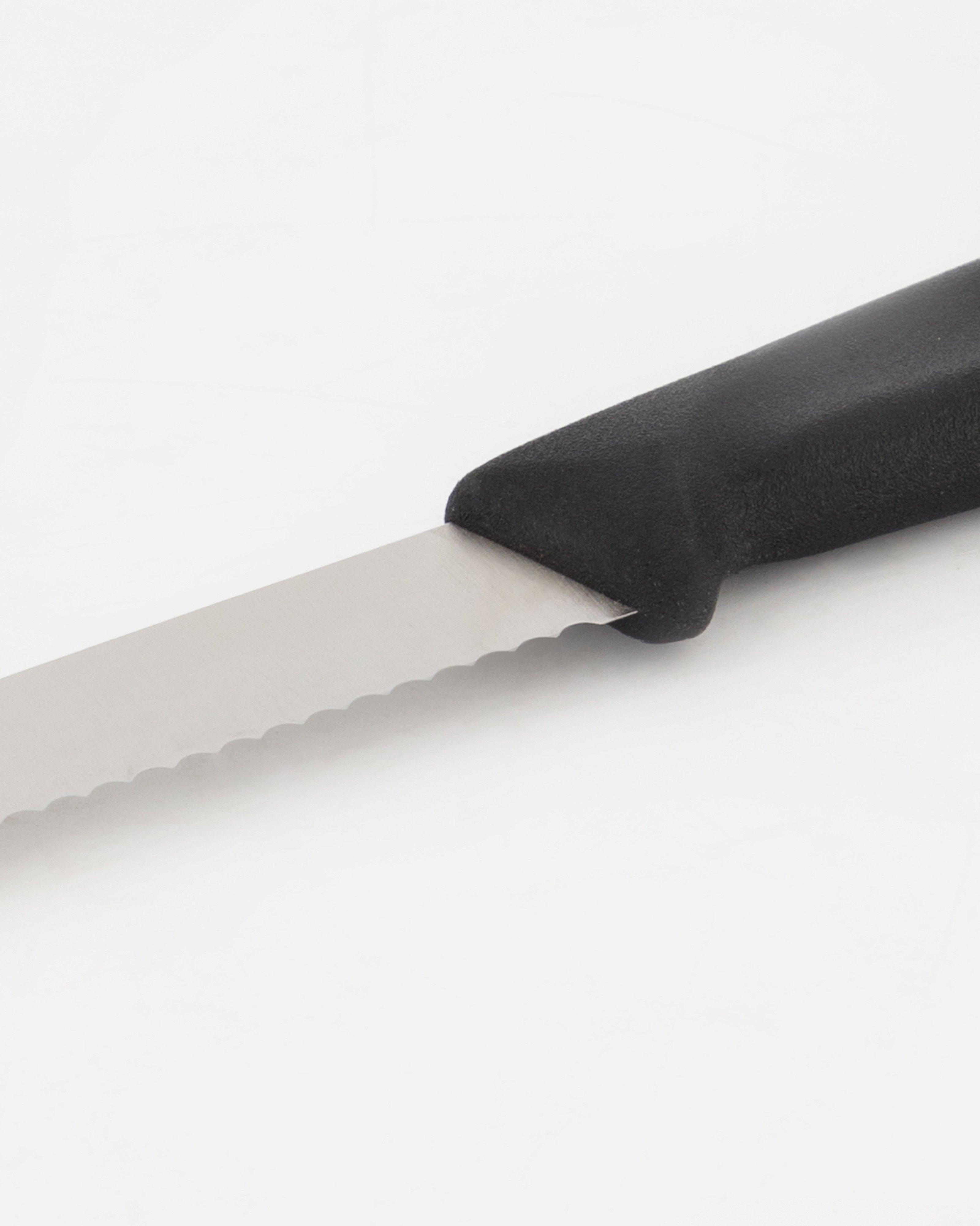 Victorinox 8cm Classic Paring Serrated Kitchen Knife -  Black