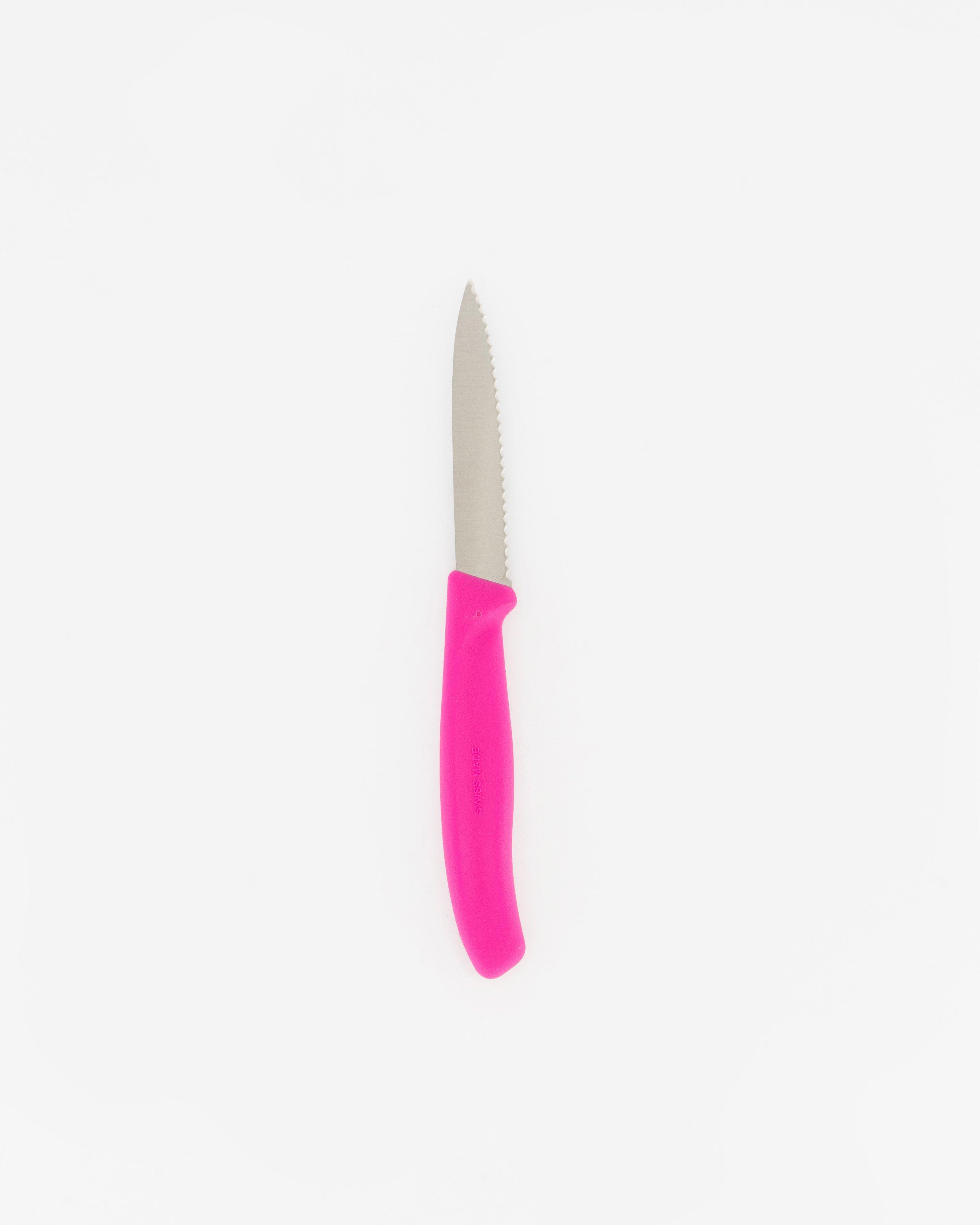 Victorinox 8cm Classic Paring Serrated Kitchen Knife -  Pink